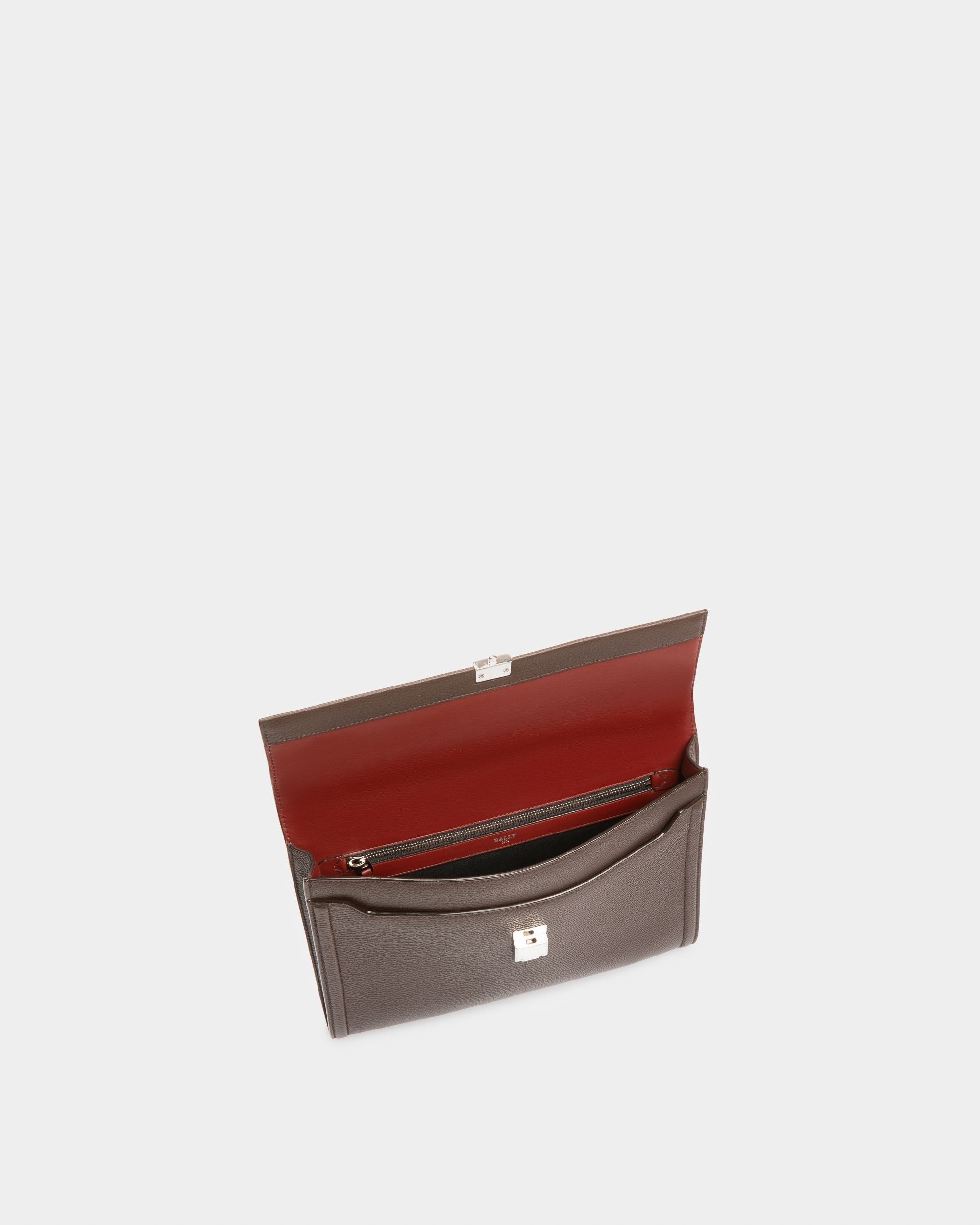 Soryan Cartera Para Hombre En Cuero De Color Marrón Ébano - Hombre - Bally - 04