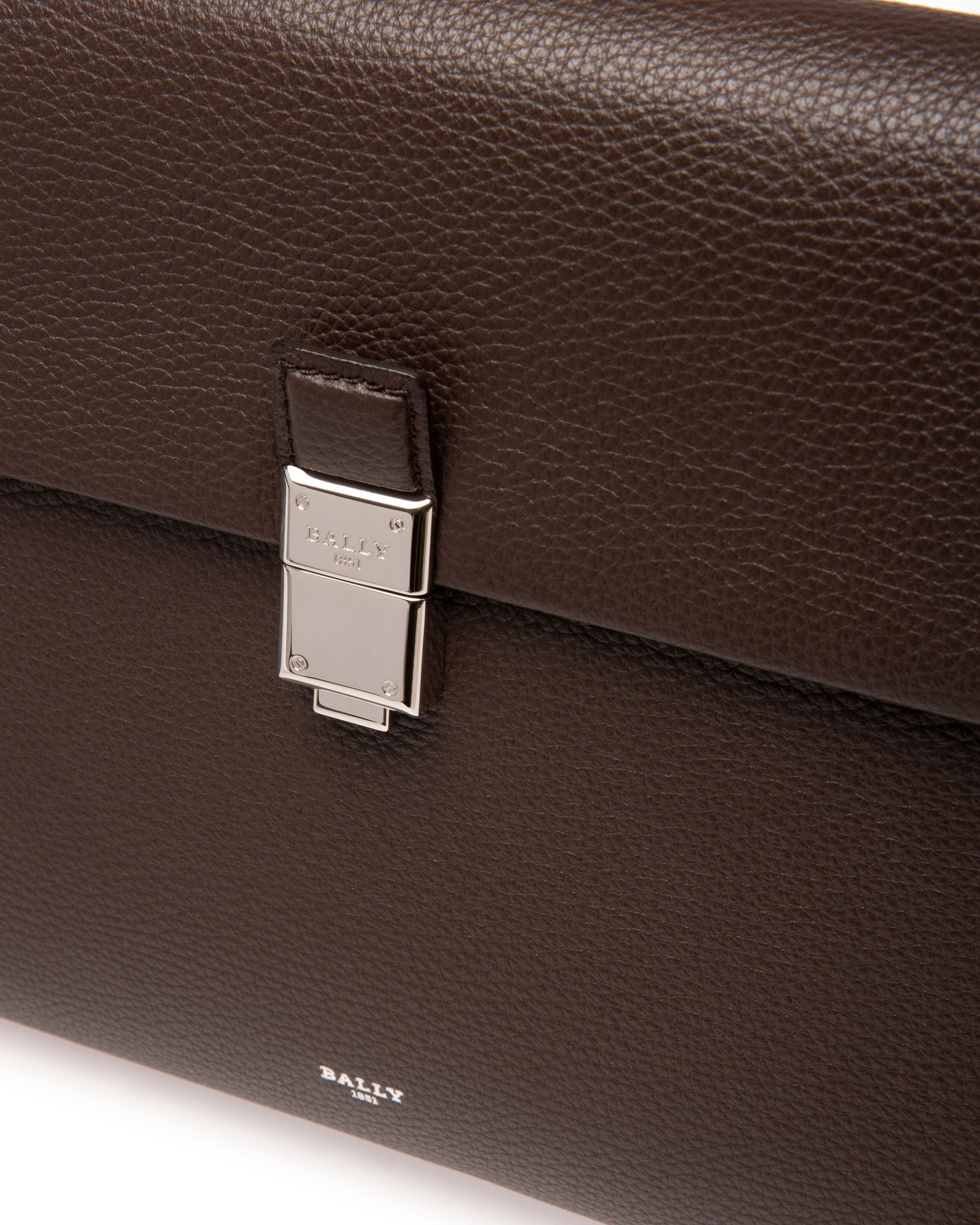 Soryan Cartera Para Hombre En Cuero De Color Marrón Ébano - Hombre - Bally - 05
