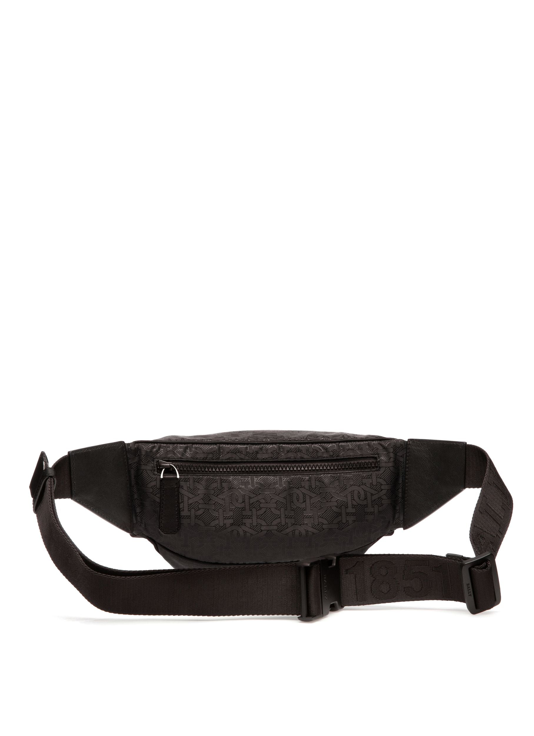 Cornan Riñonera En Tejido Reciclado De Color Negro - Hombre - Bally - 03
