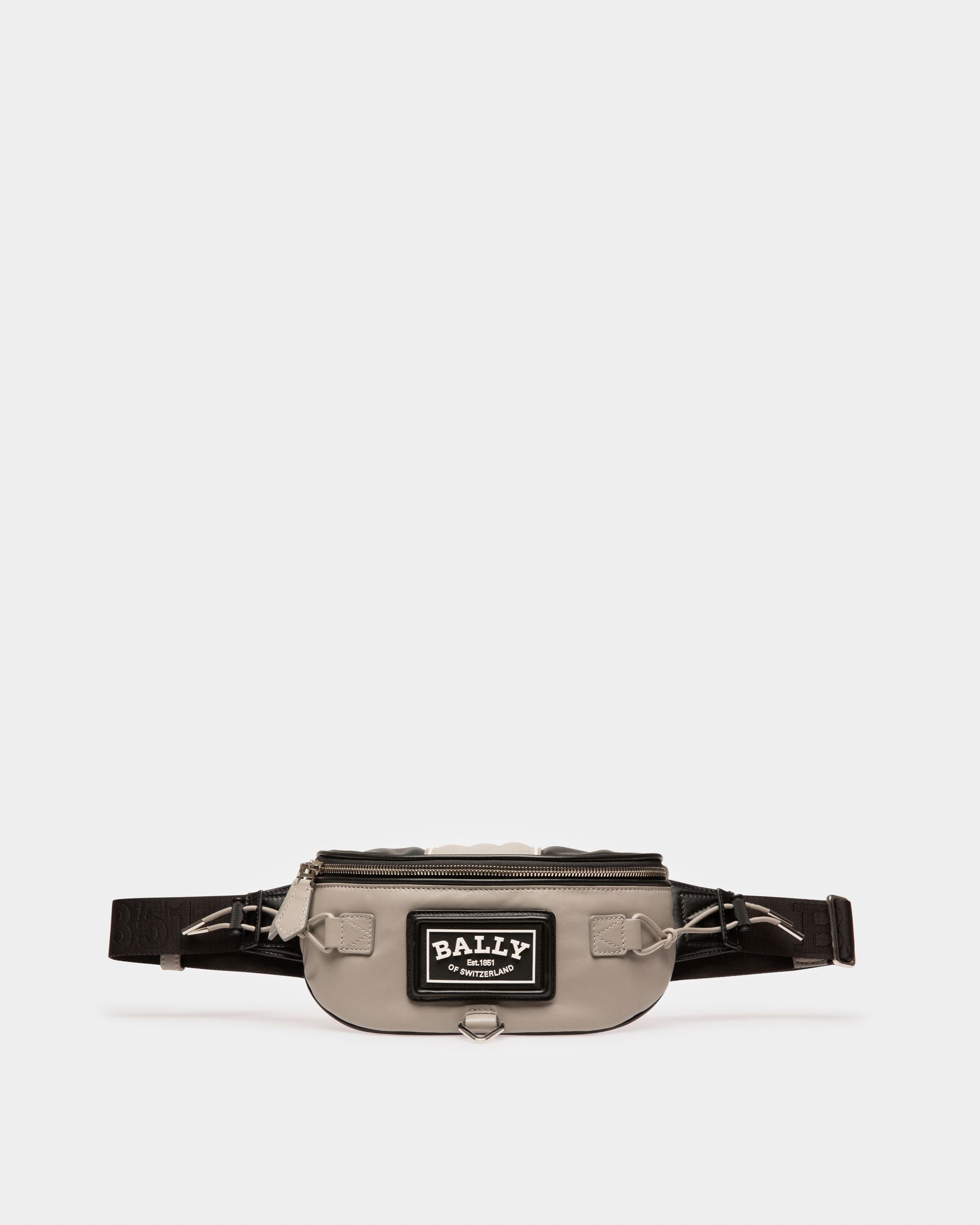 Anakin Riñonera De Piel Color Piedra Y Negro - Hombre - Bally - 01