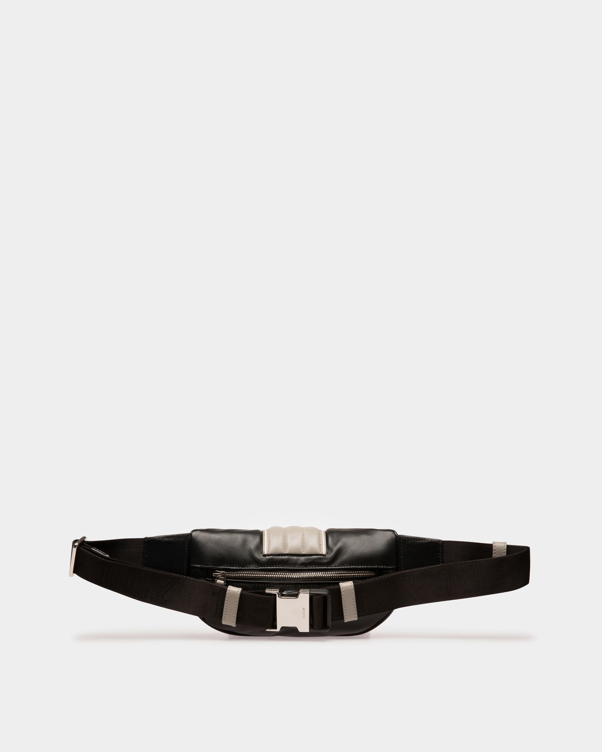 Anakin Riñonera De Piel Color Piedra Y Negro - Hombre - Bally - 02