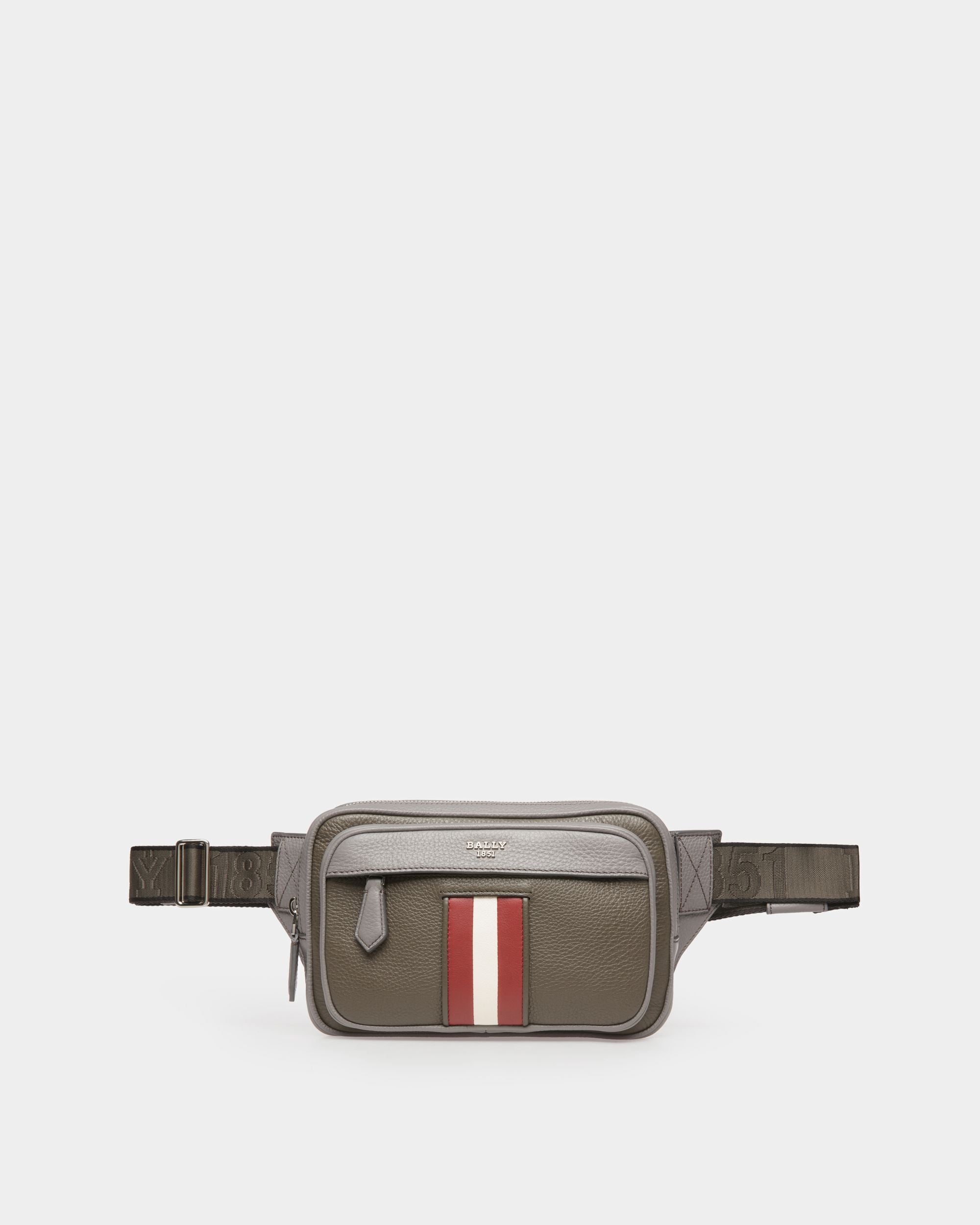 Hilbert Riñonera De Piel De Color Verde Militar - Hombre - Bally - 01
