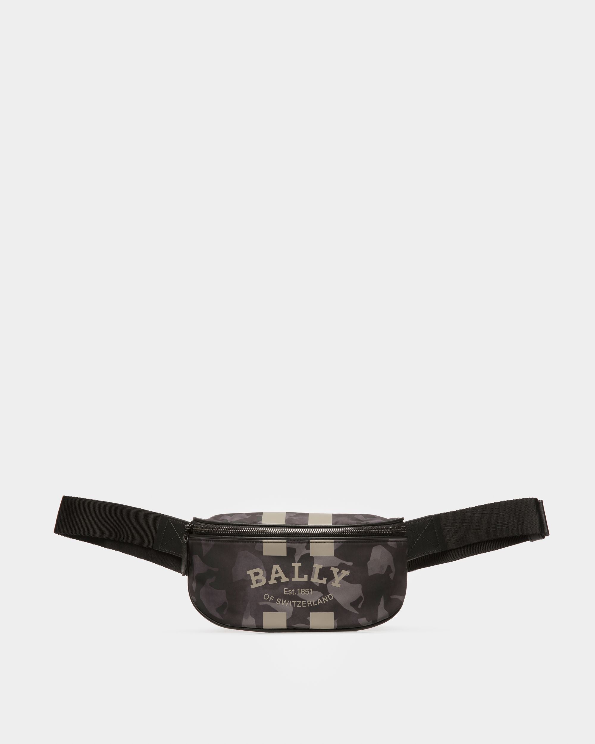 Flynos Nylon Bum Bag In Black - Men's - Bally - 01