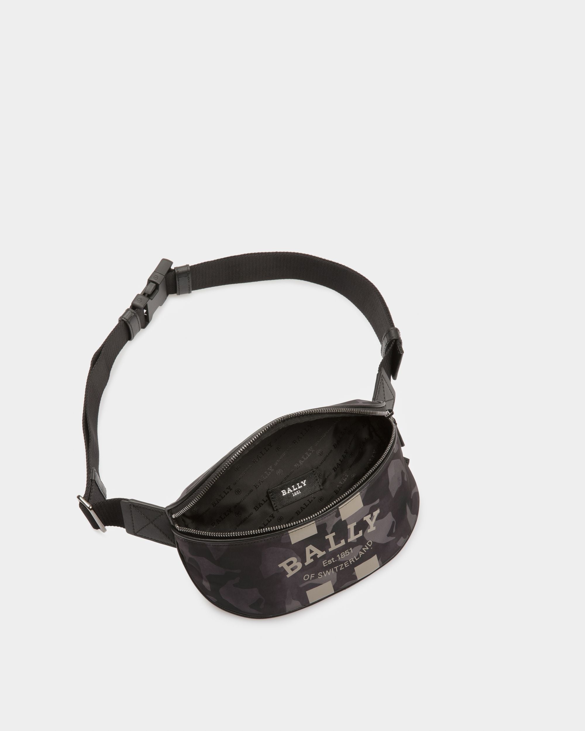 Flynos Nylon Bum Bag In Black - Men's - Bally - 04