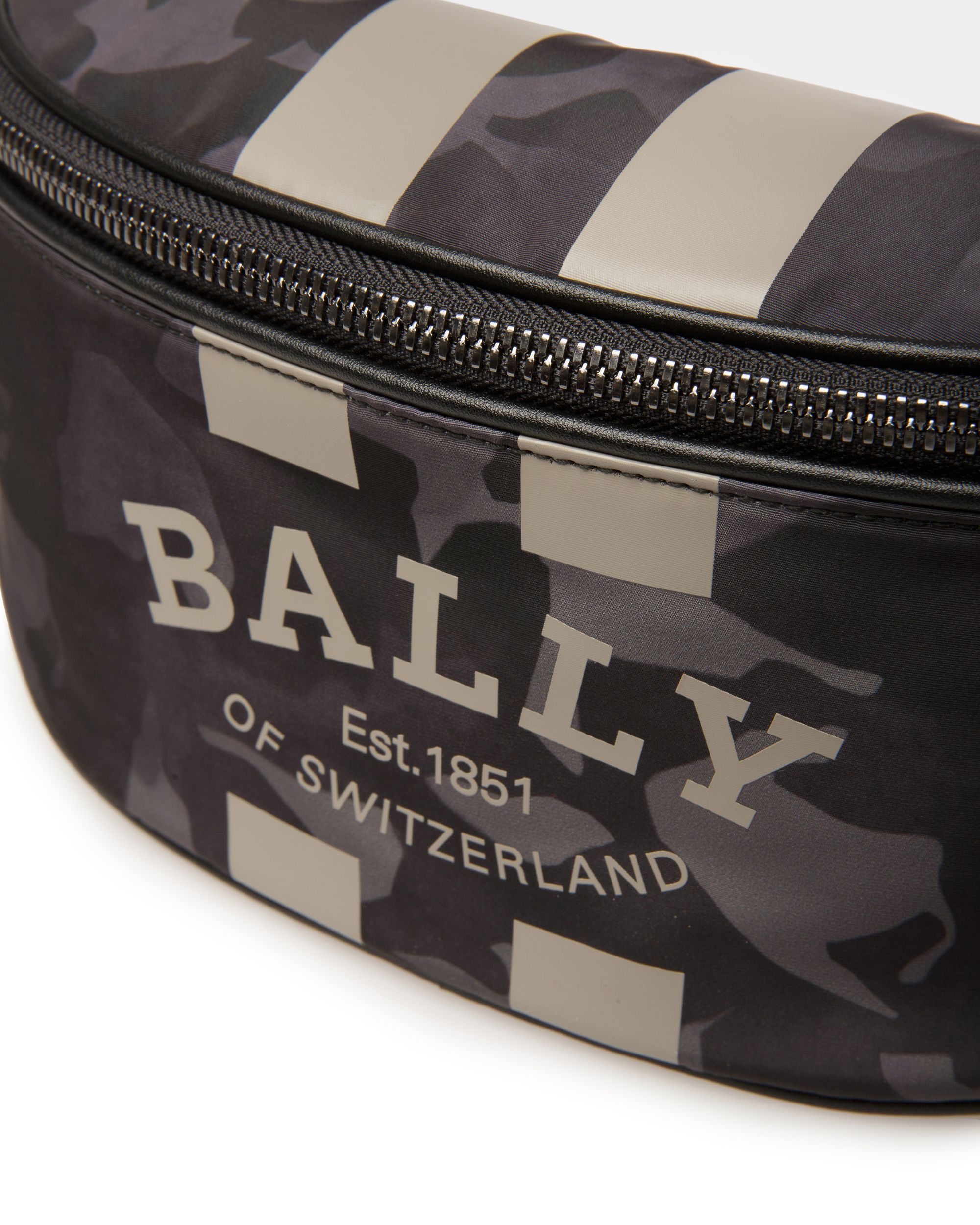 Flynos Nylon Bum Bag In Black - Men's - Bally - 05