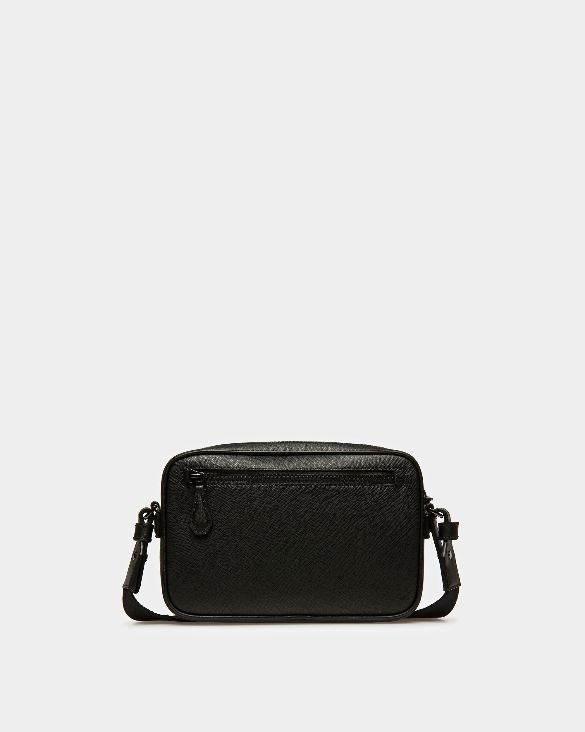 Makeba Bolso Bandolera De Piel En Negro Y Color Hueso - Hombre - Bally - 03