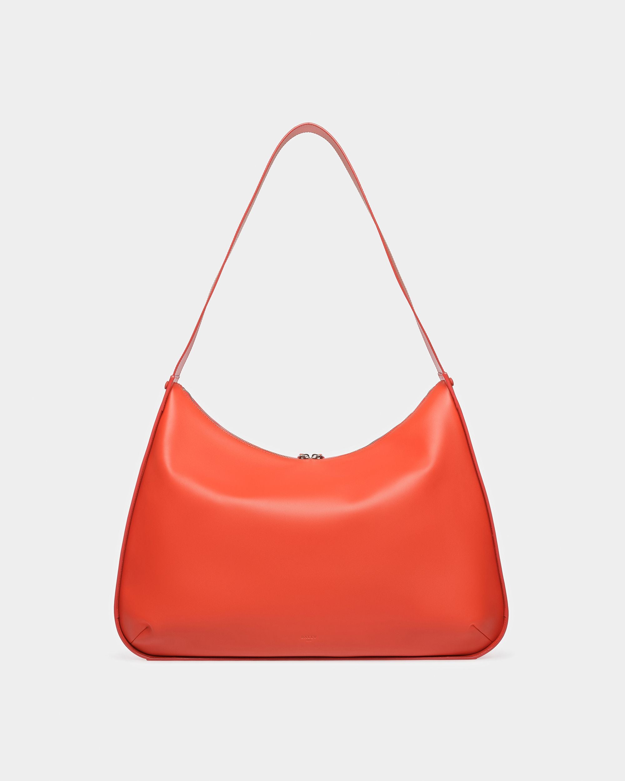 Appel Leather Hobo Bag In Orange - Men's - Bally - 03