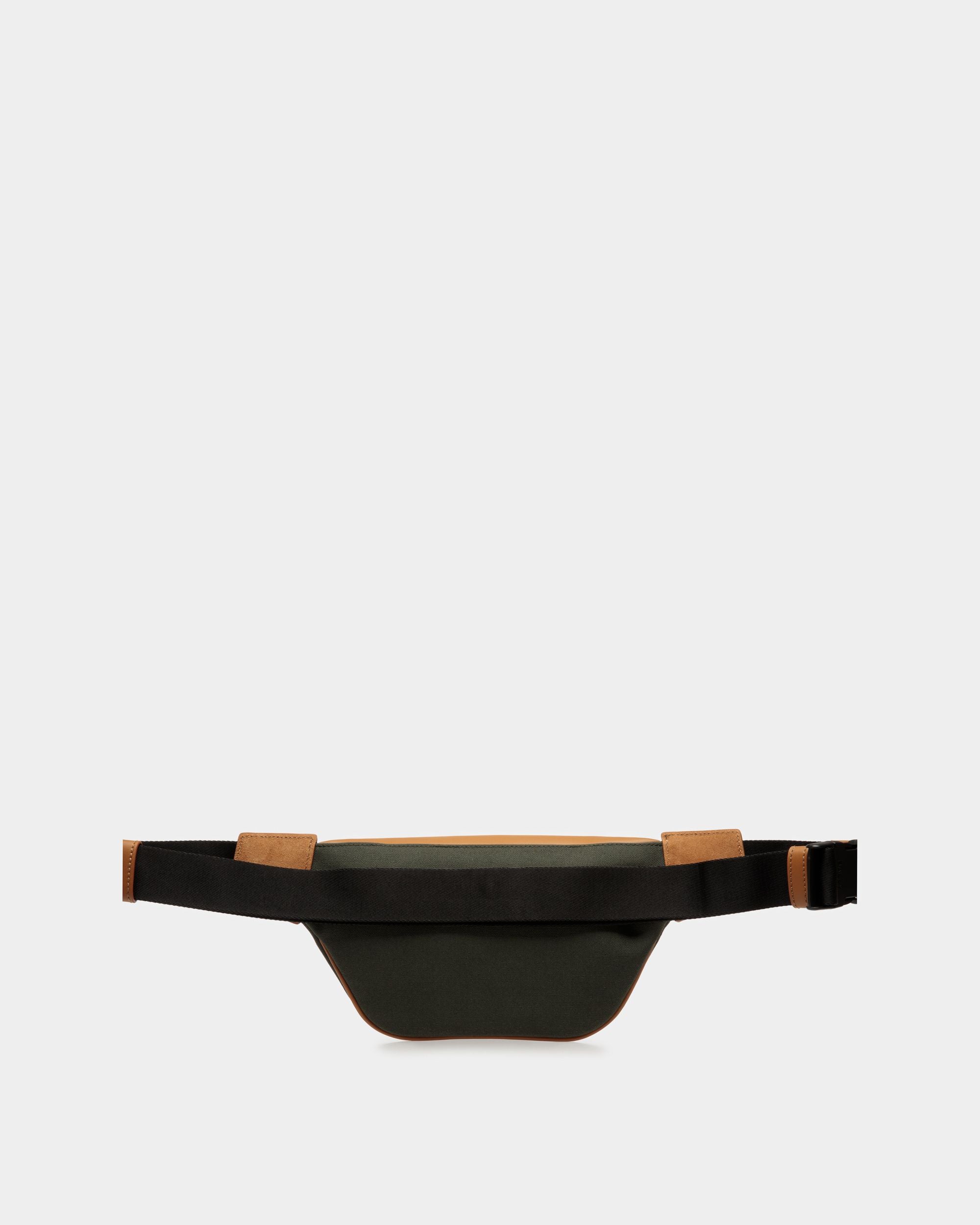 Riñonera Ribbon De Tela En Negro Y Verde - Hombre - Bally - 02