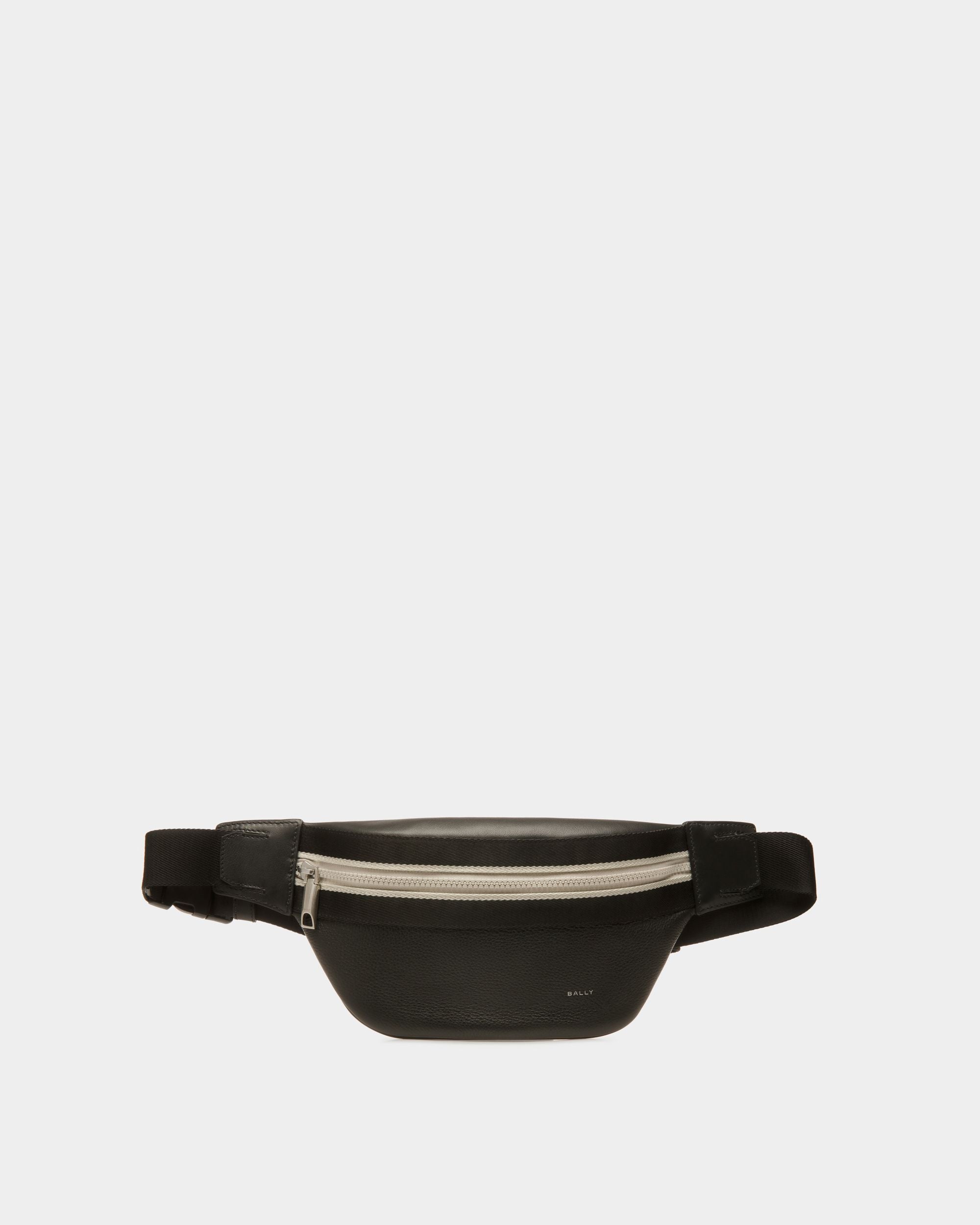 Riñonera Ribbon De Piel Negra - Hombre - Bally - 01