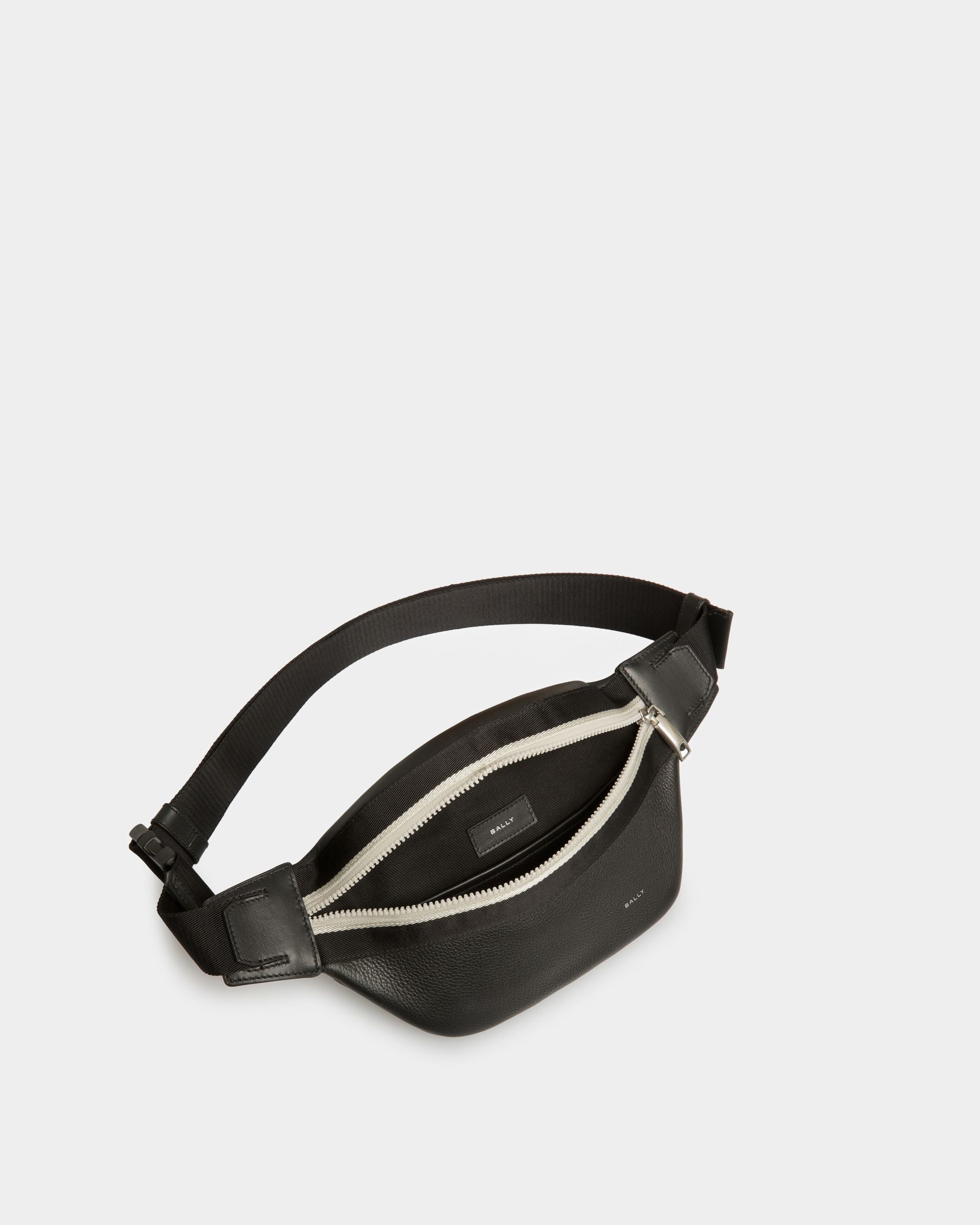 Riñonera Ribbon De Piel Negra - Hombre - Bally - 04