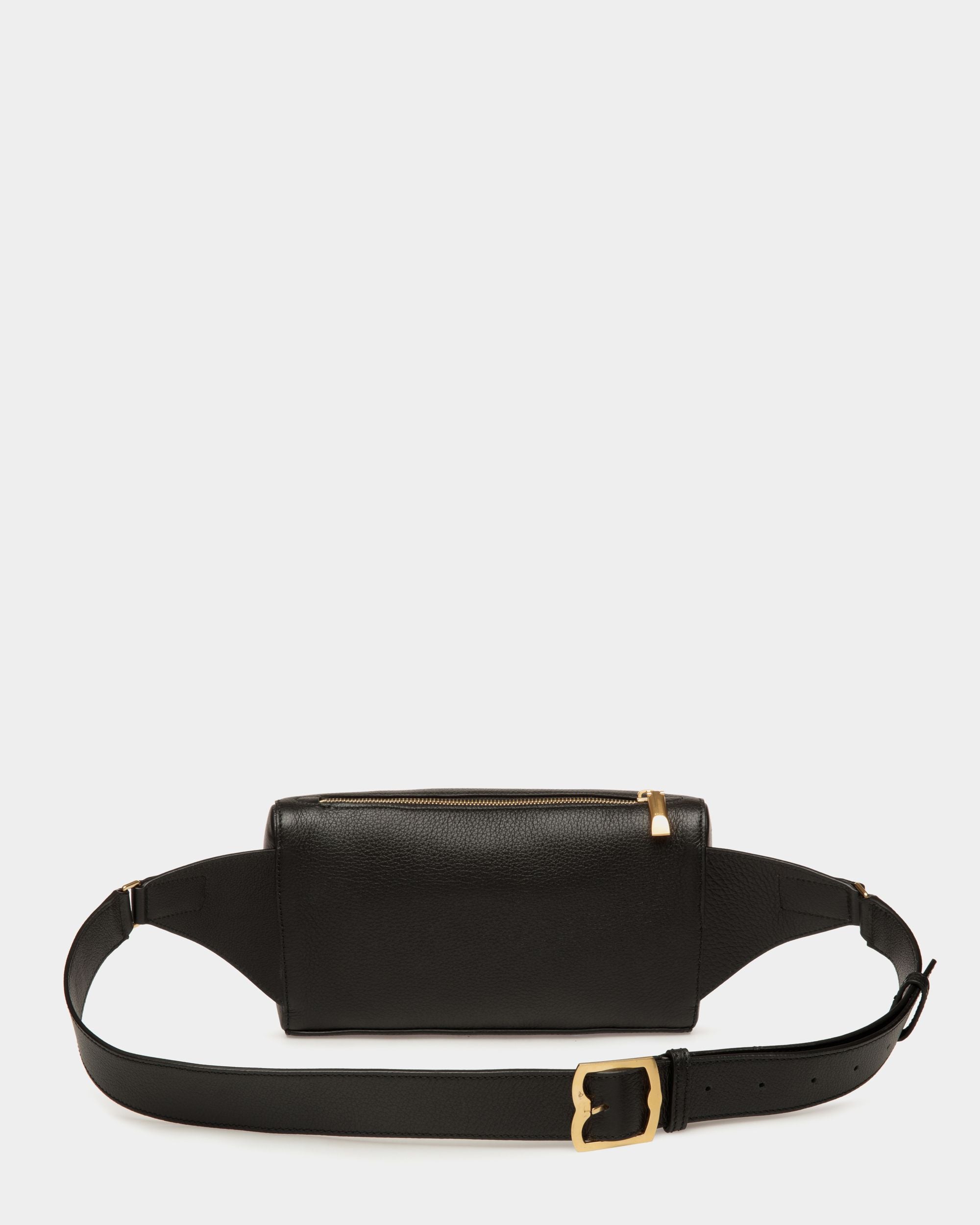 Riñonera Arkle De Piel Granulada Negra - Hombre - Bally - 03