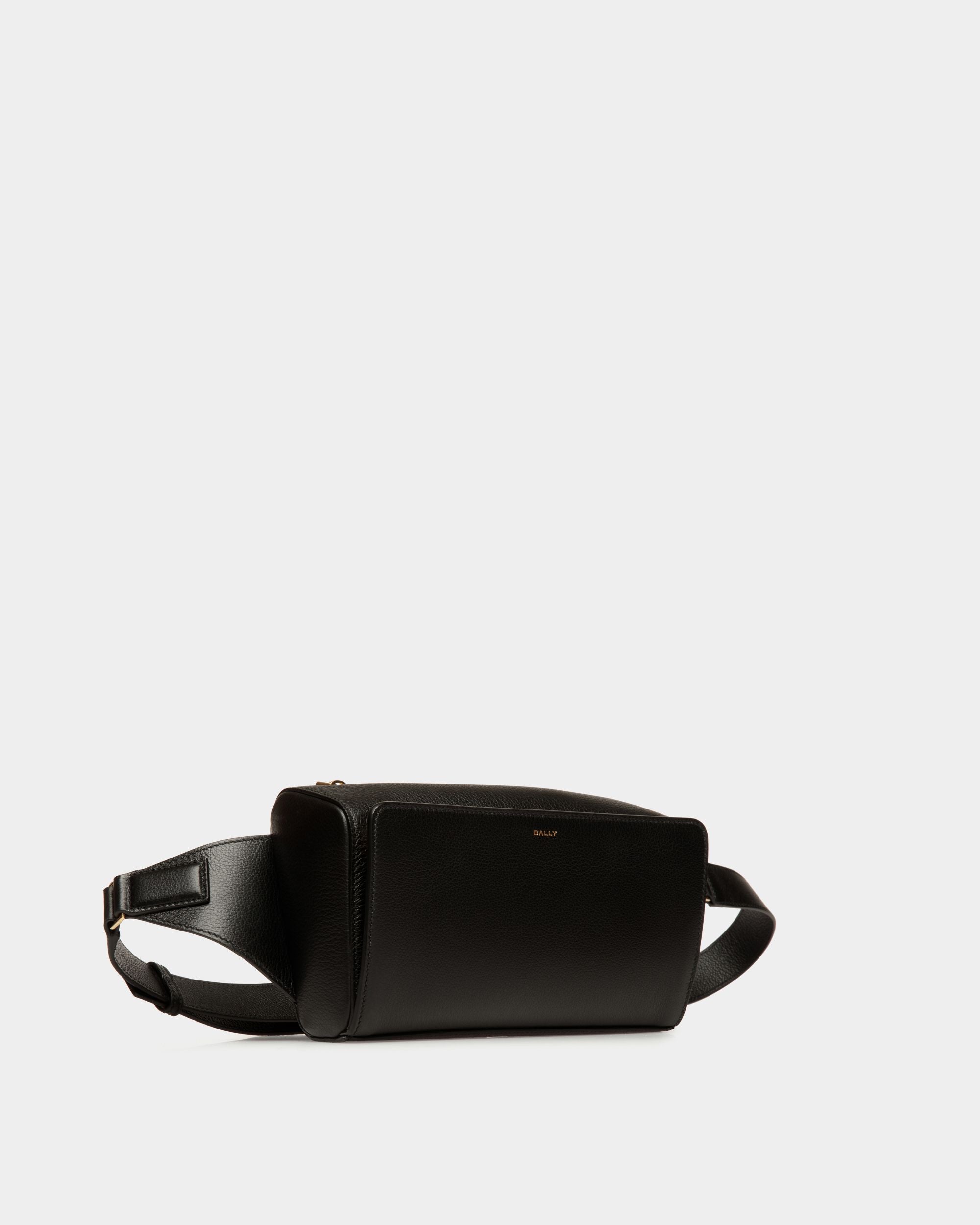 Riñonera Arkle De Piel Granulada Negra - Hombre - Bally - 04