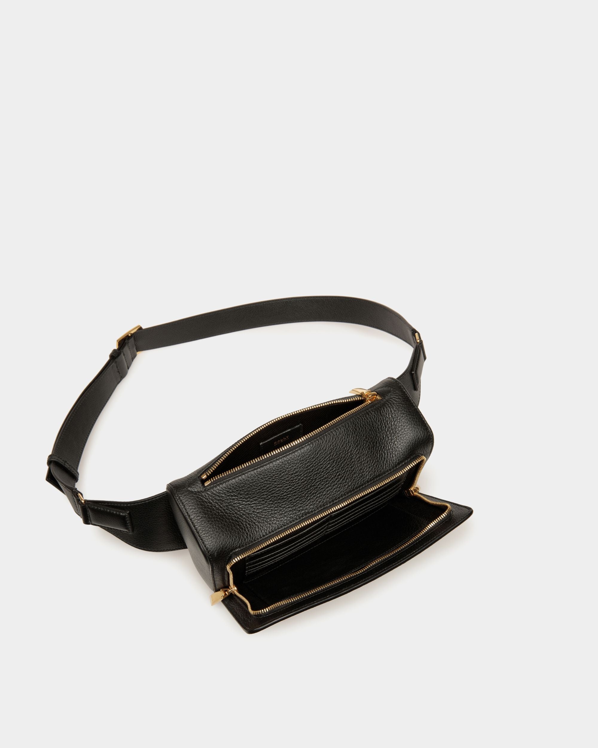 Riñonera Arkle De Piel Granulada Negra - Hombre - Bally - 05