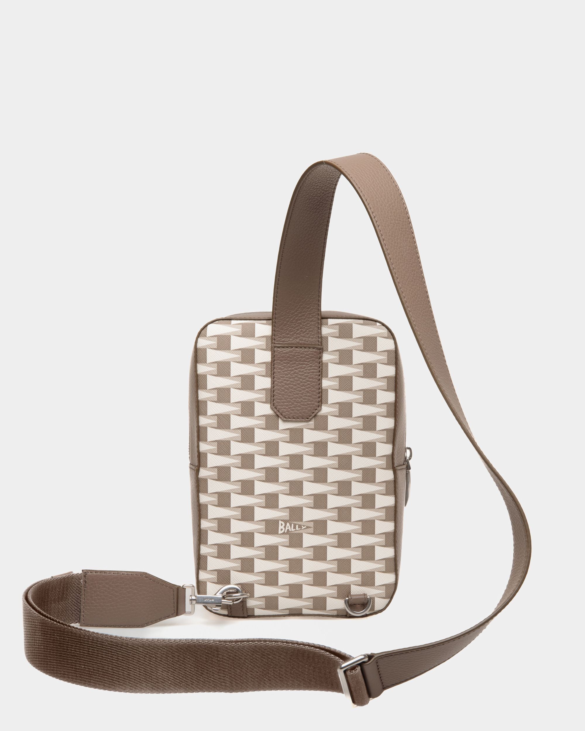 Sling Bag Pennant De TPU Con Motivo Pennant Beige - Hombre - Bally - 02