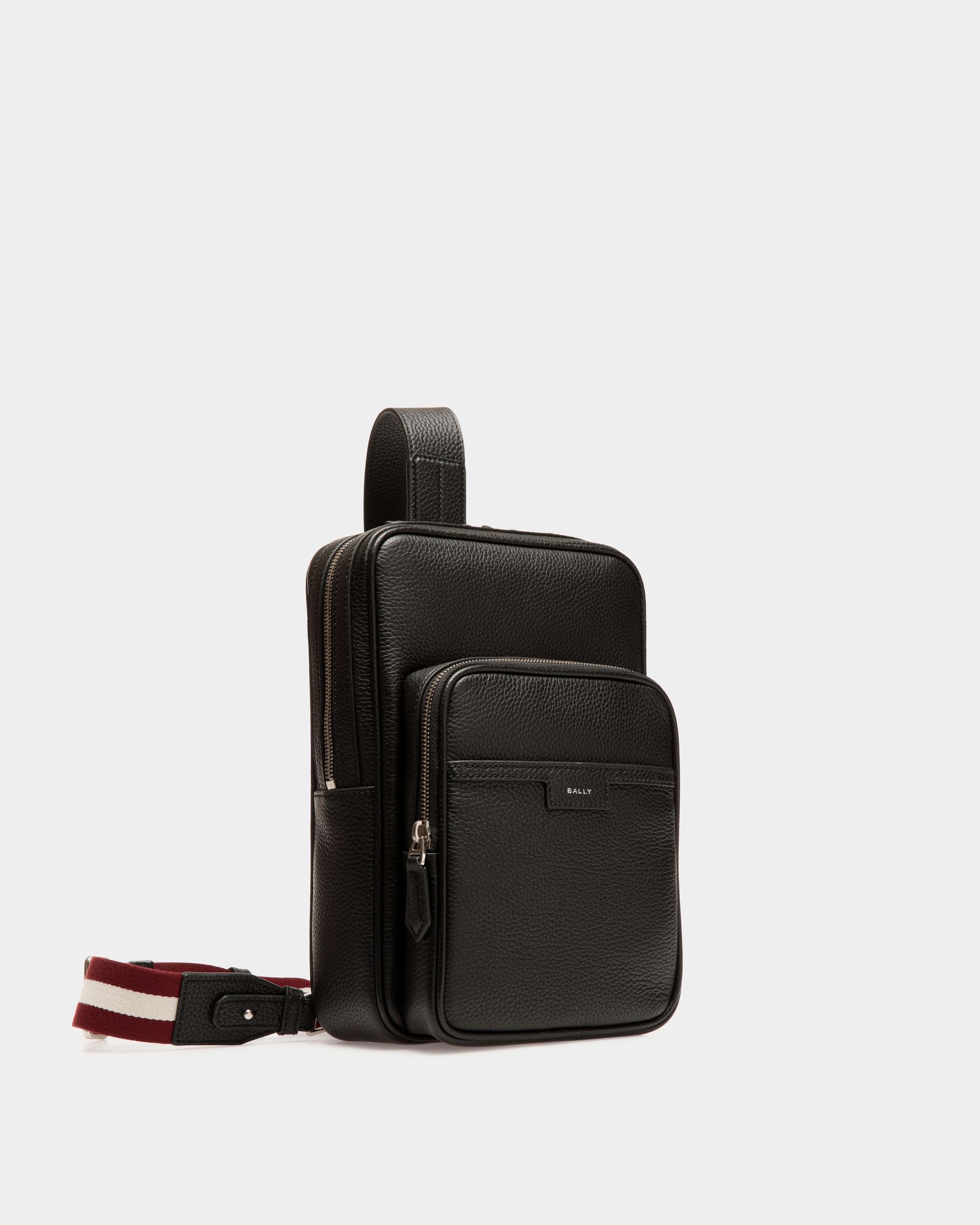Sling Bag Code De Piel Negra - Hombre - Bally - 03