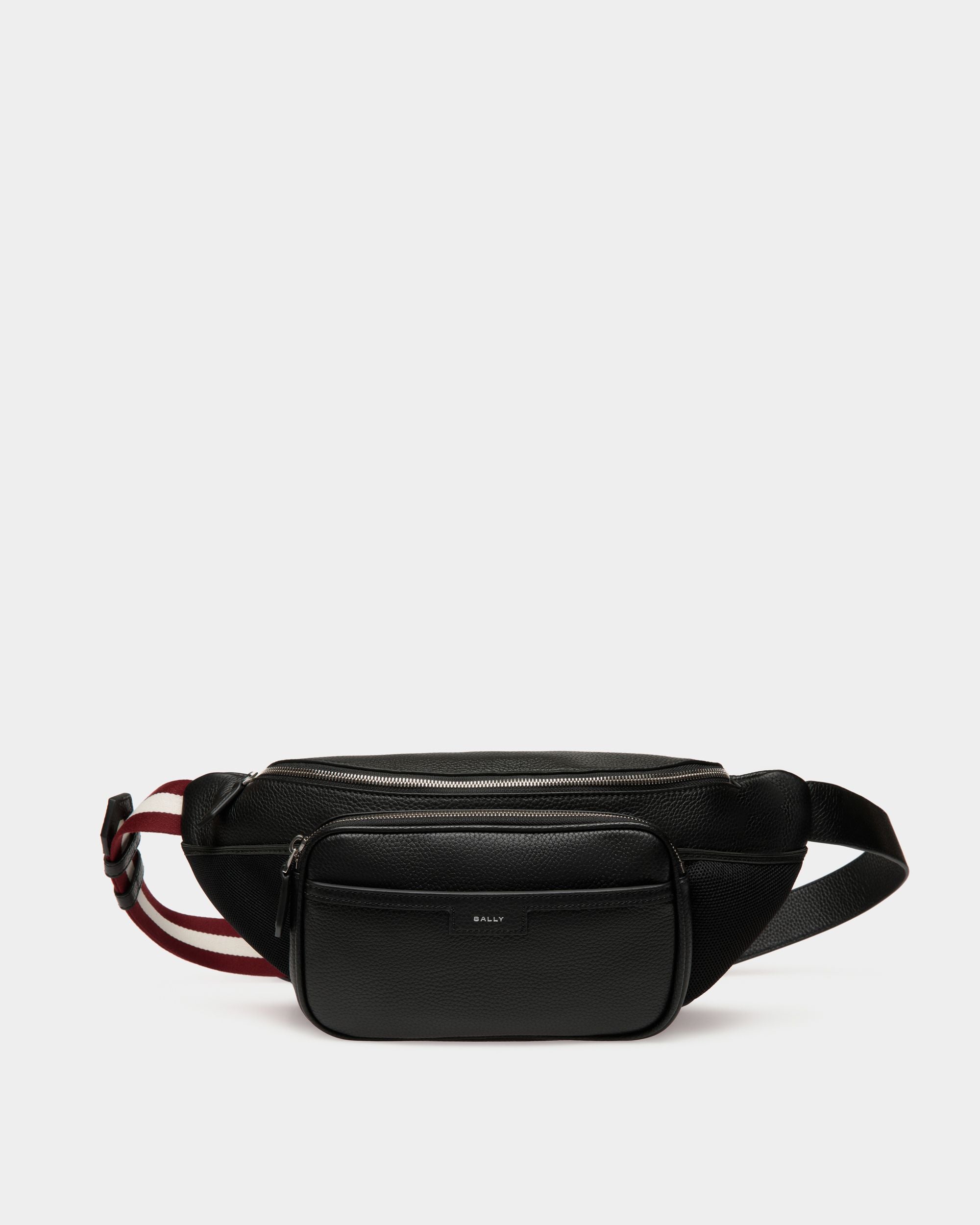 Riñonera Code De Piel Granulada Color Negro - Hombre - Bally - 01