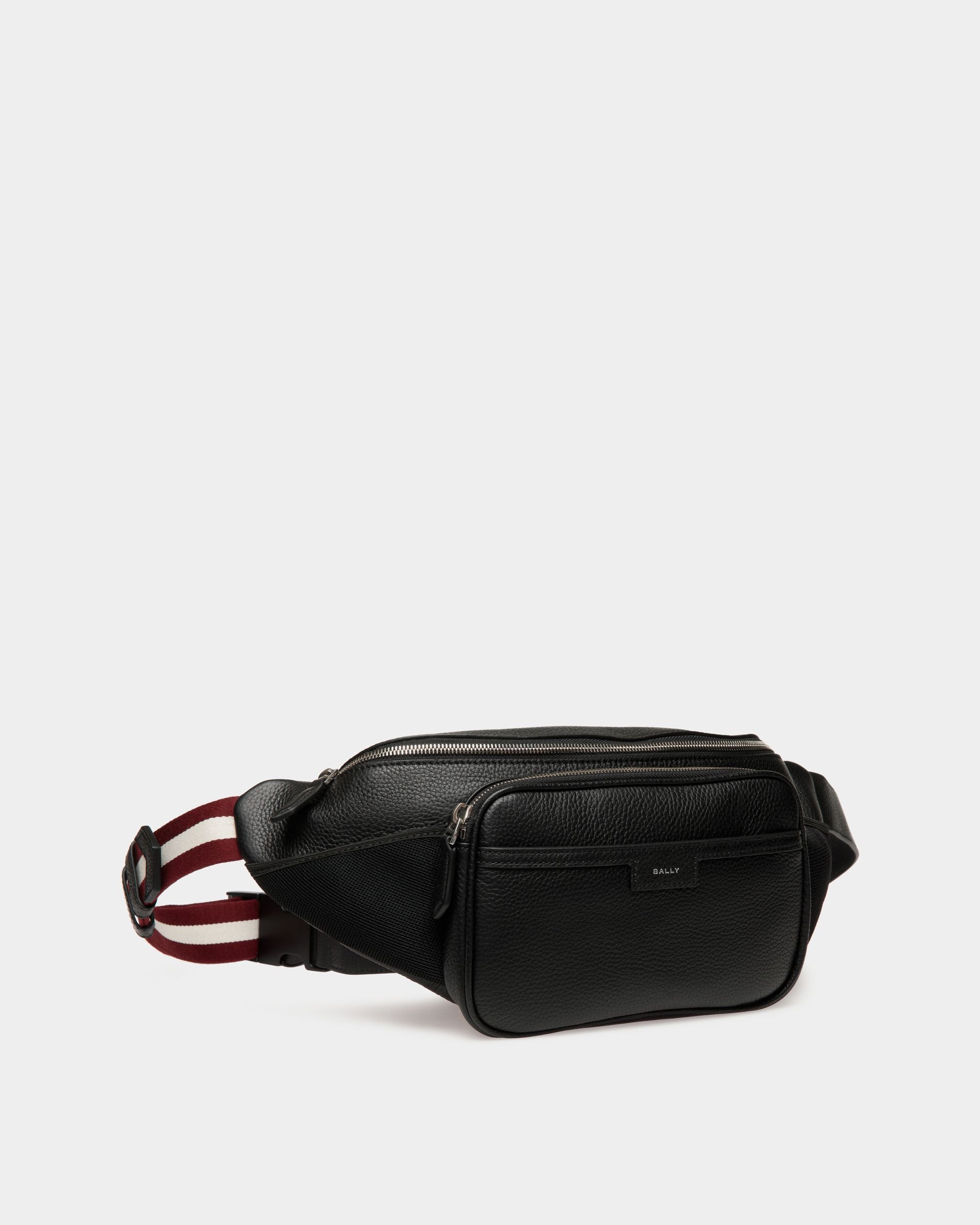 Riñonera Code De Piel Granulada Color Negro - Hombre - Bally - 03
