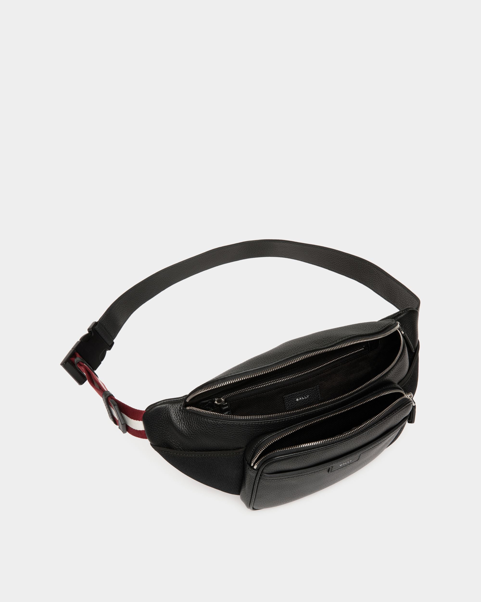 Riñonera Code De Piel Granulada Color Negro - Hombre - Bally - 04