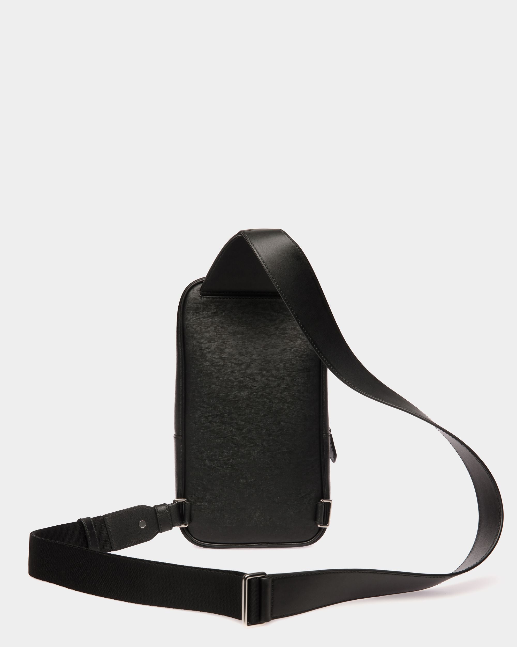Sling Bag Mythos De Piel Reciclada Negra - Hombre - Bally - 02
