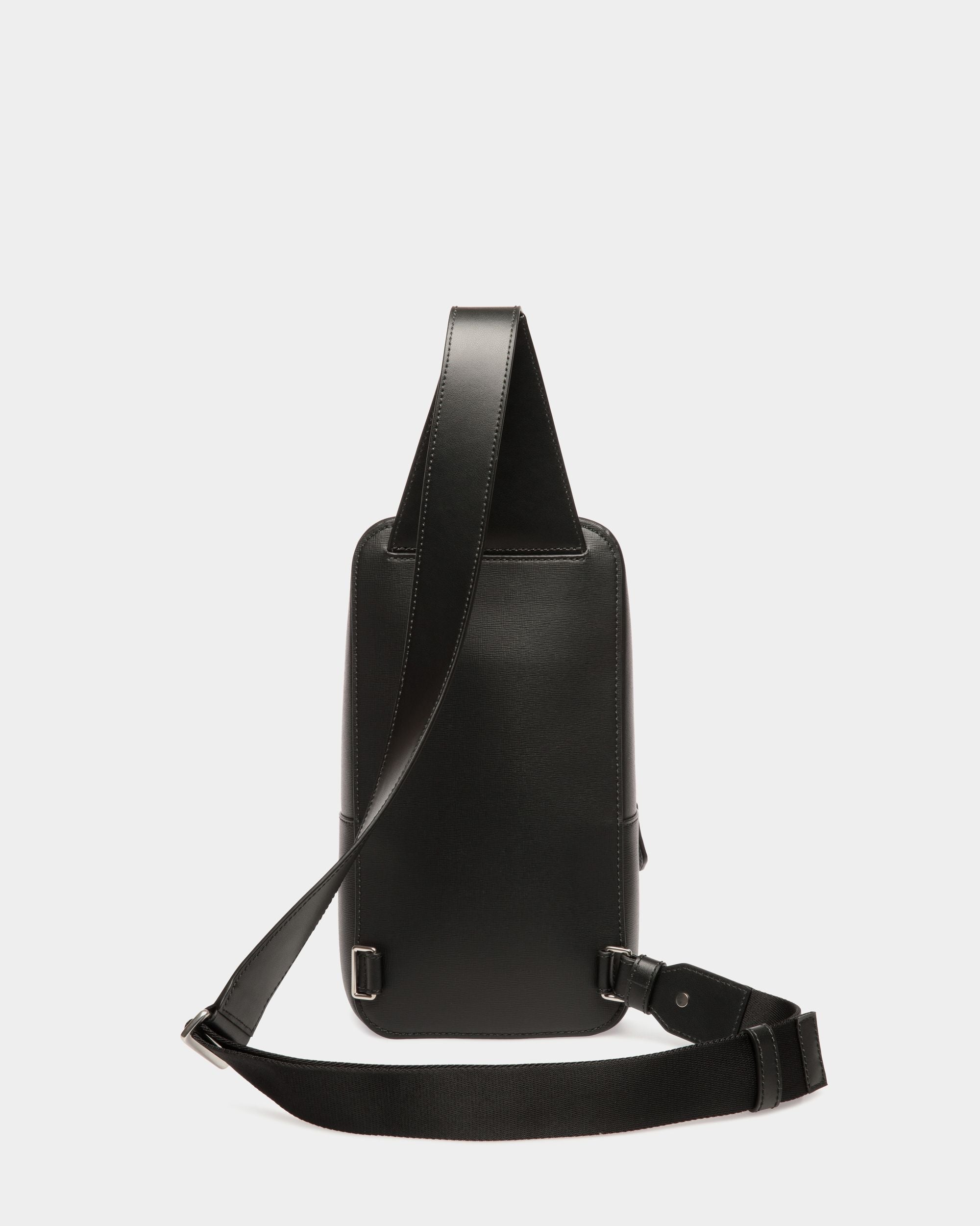 Sling Bag Mythos De Piel Reciclada Negra - Hombre - Bally - 02