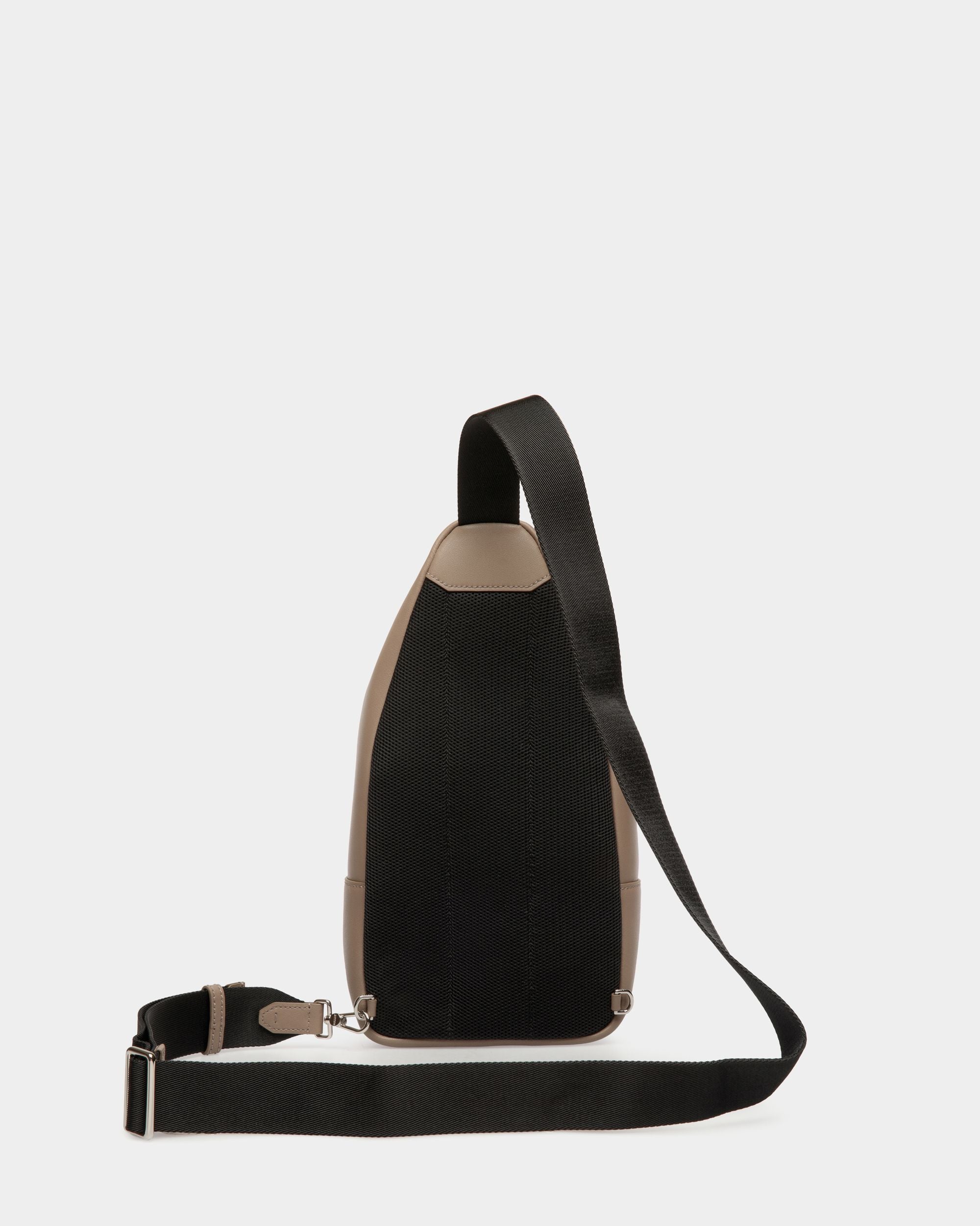Sling Bag In Brown  Leather - Men's - Bally - 02