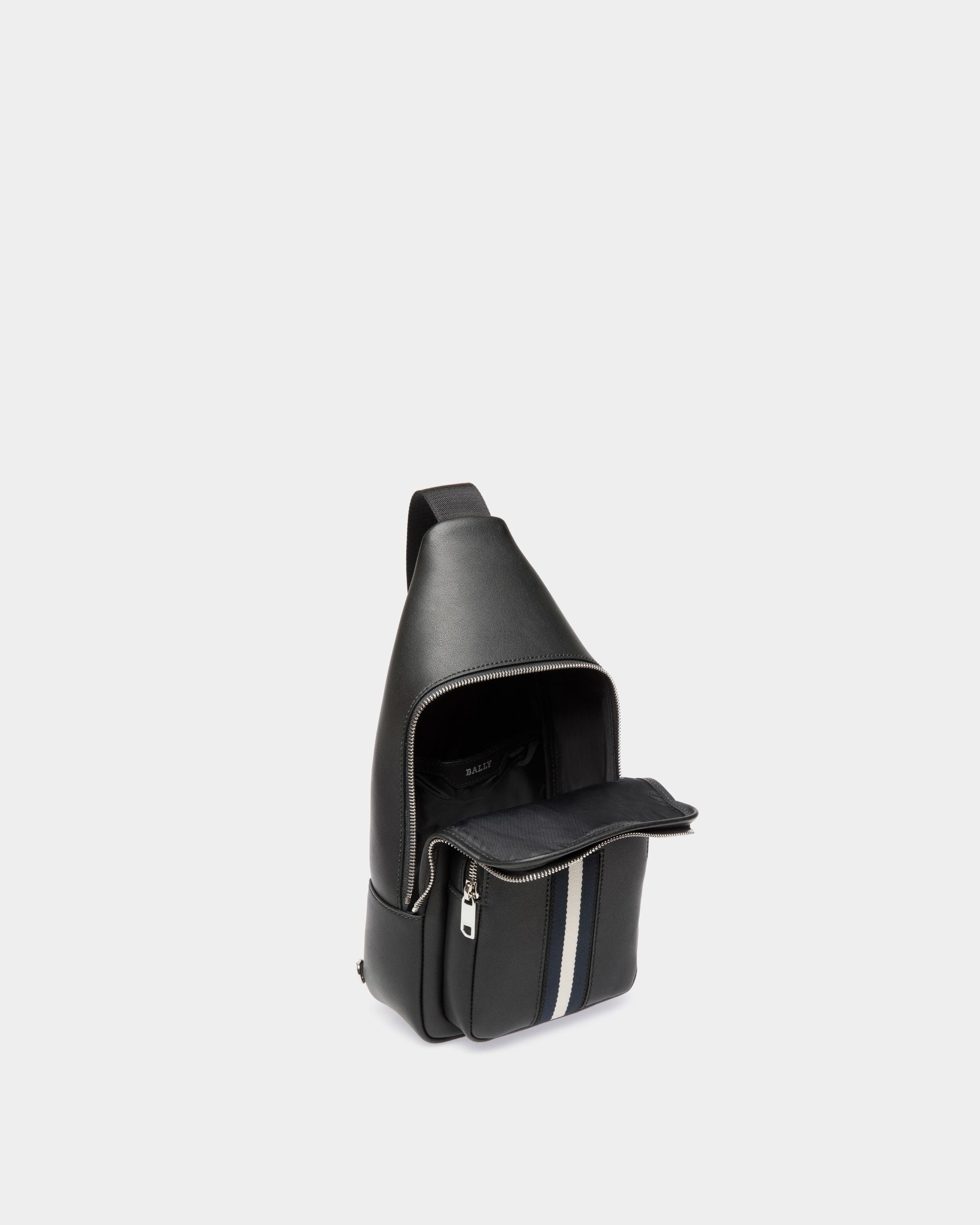 Sling Bag De Piel Negra - Hombre - Bally - 04