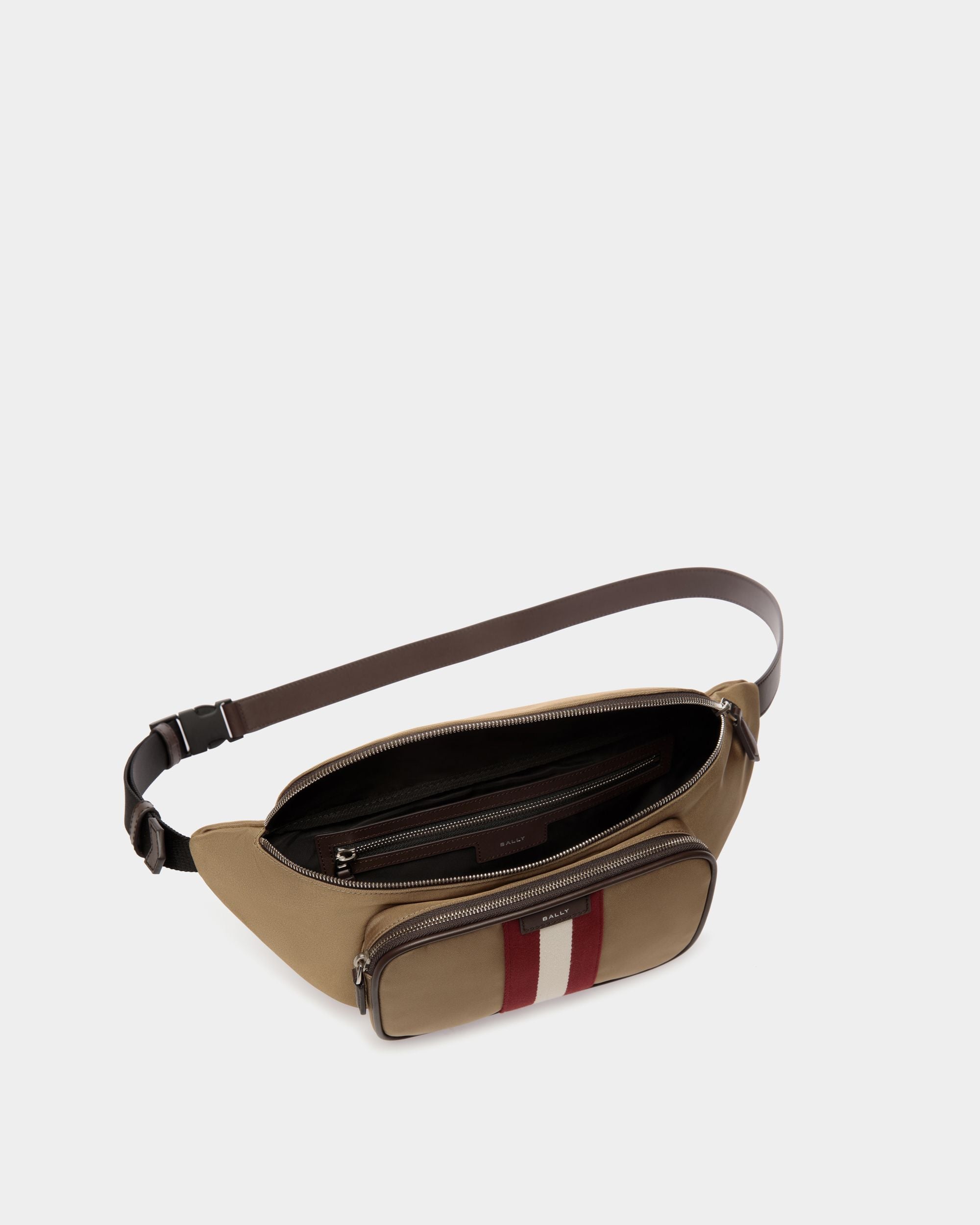 Code Belt Bag in Camel Nylon - Hombre - Bally - 04