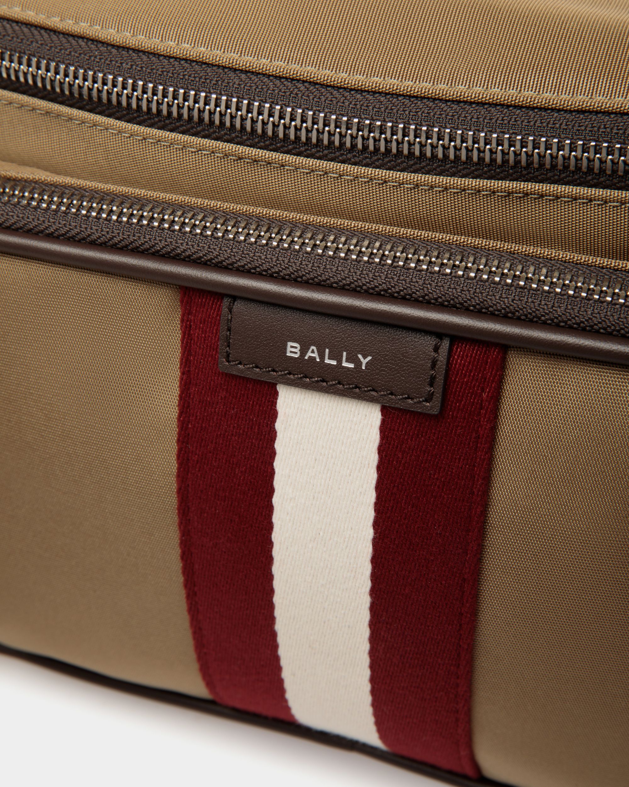 Code Belt Bag in Camel Nylon - Hombre - Bally - 05