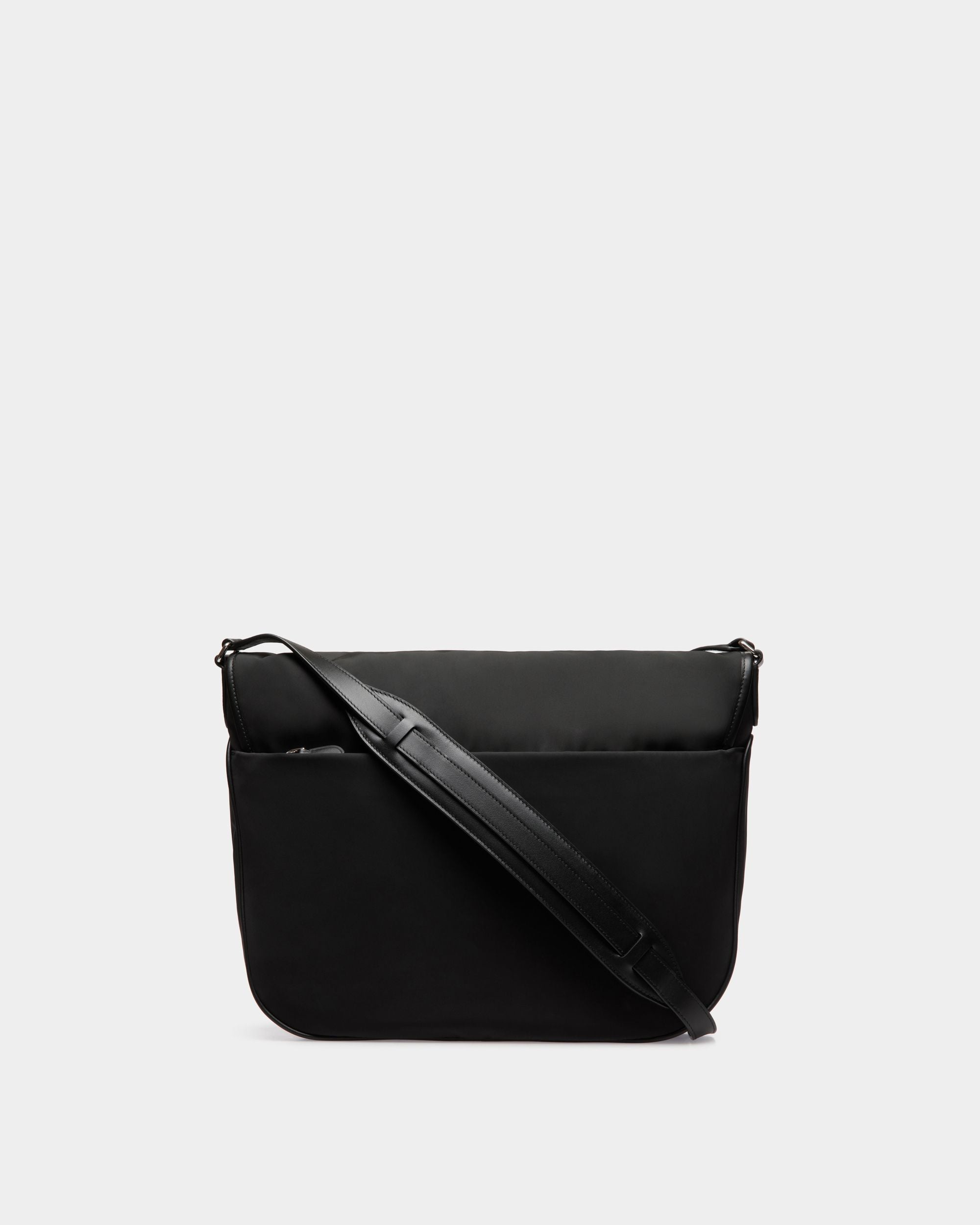 B-Light Crossbody Bag in Black Nylon and Leather - Men's - Bally - 02
