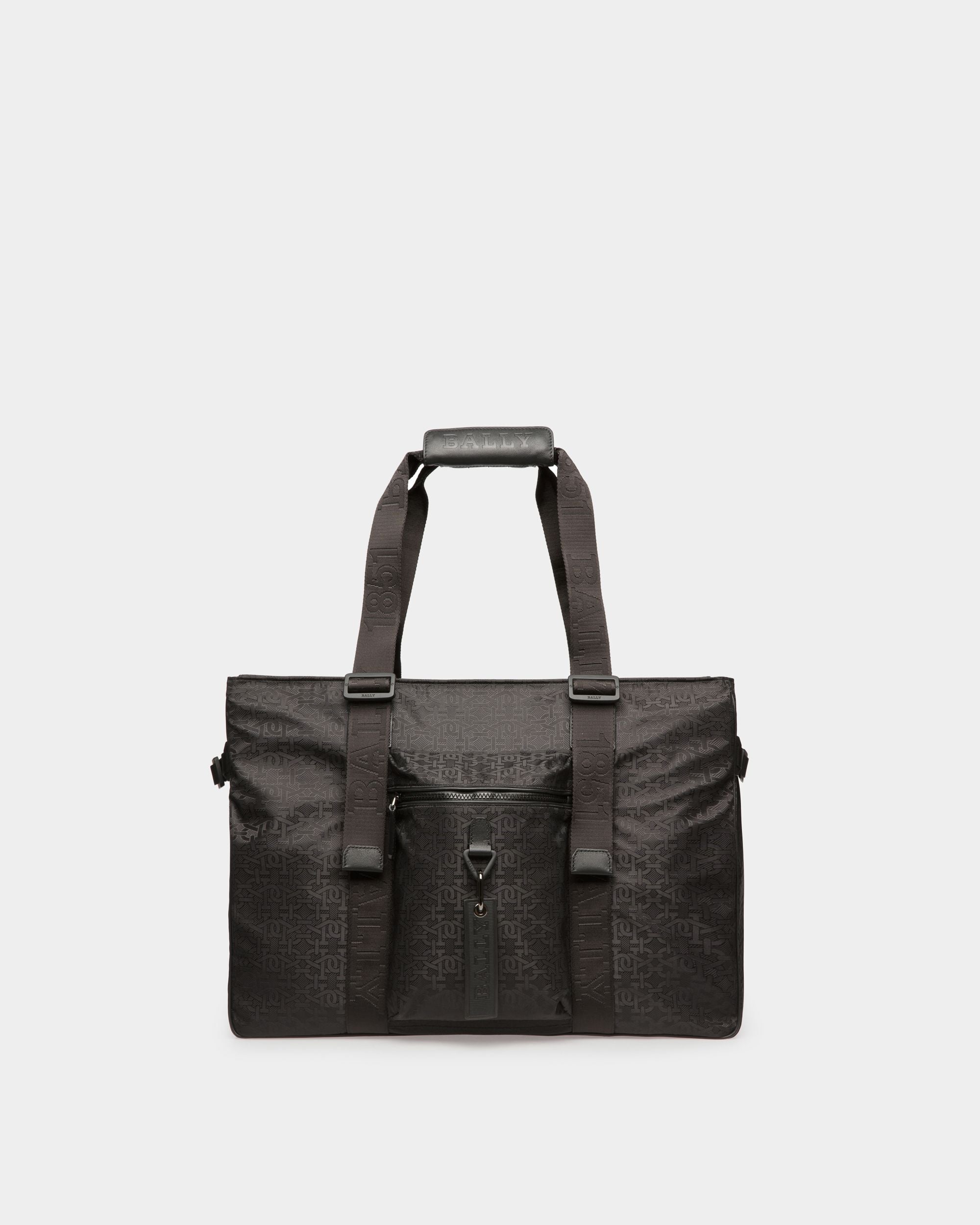 Colbeert Bolso De Fin De Semana En Tejido Reciclado De Color Negro - Hombre - Bally - 01