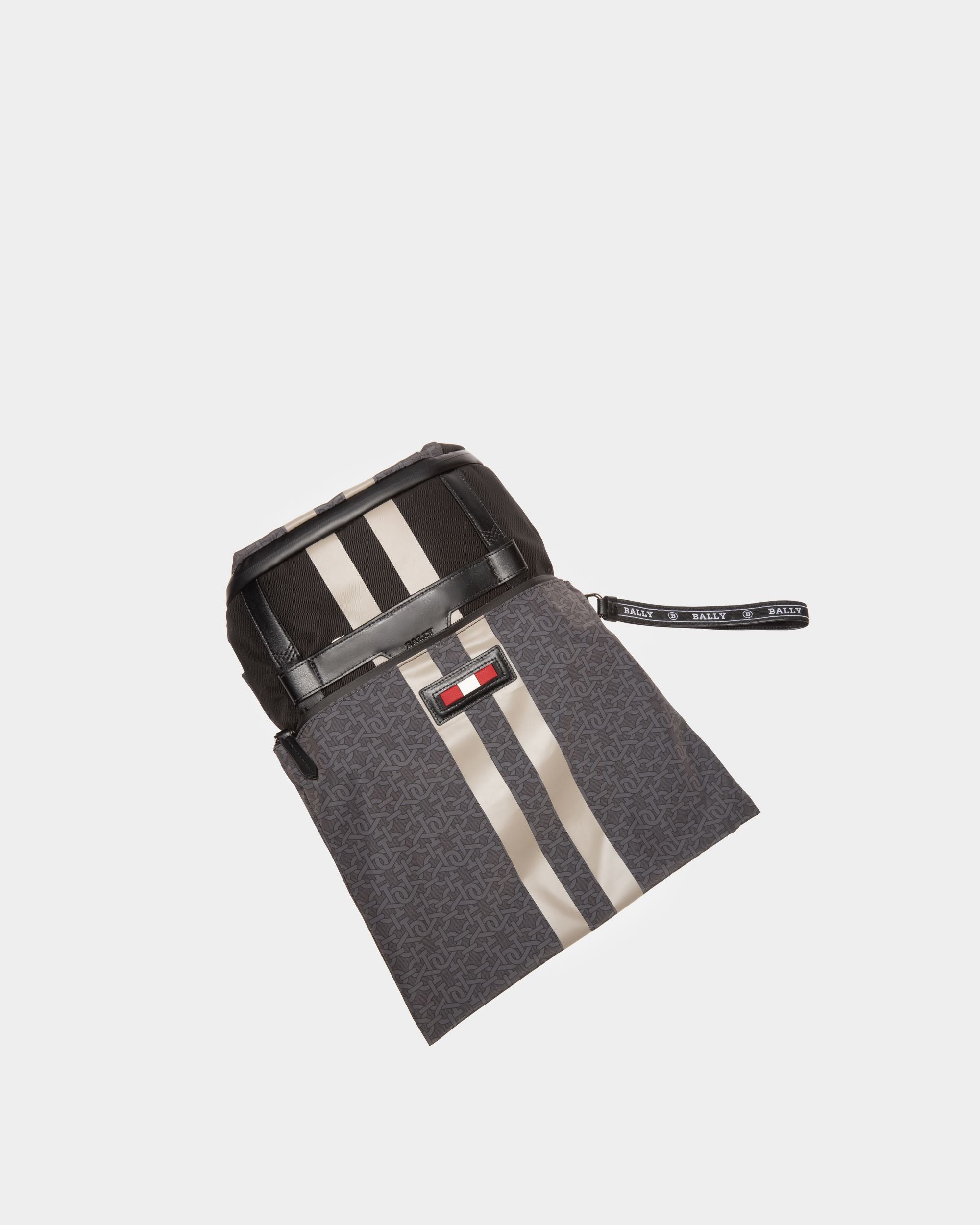 Bally Escape Duffle Bag In Brown And Black Nylon And Fabric - Men's - Bally - 05
