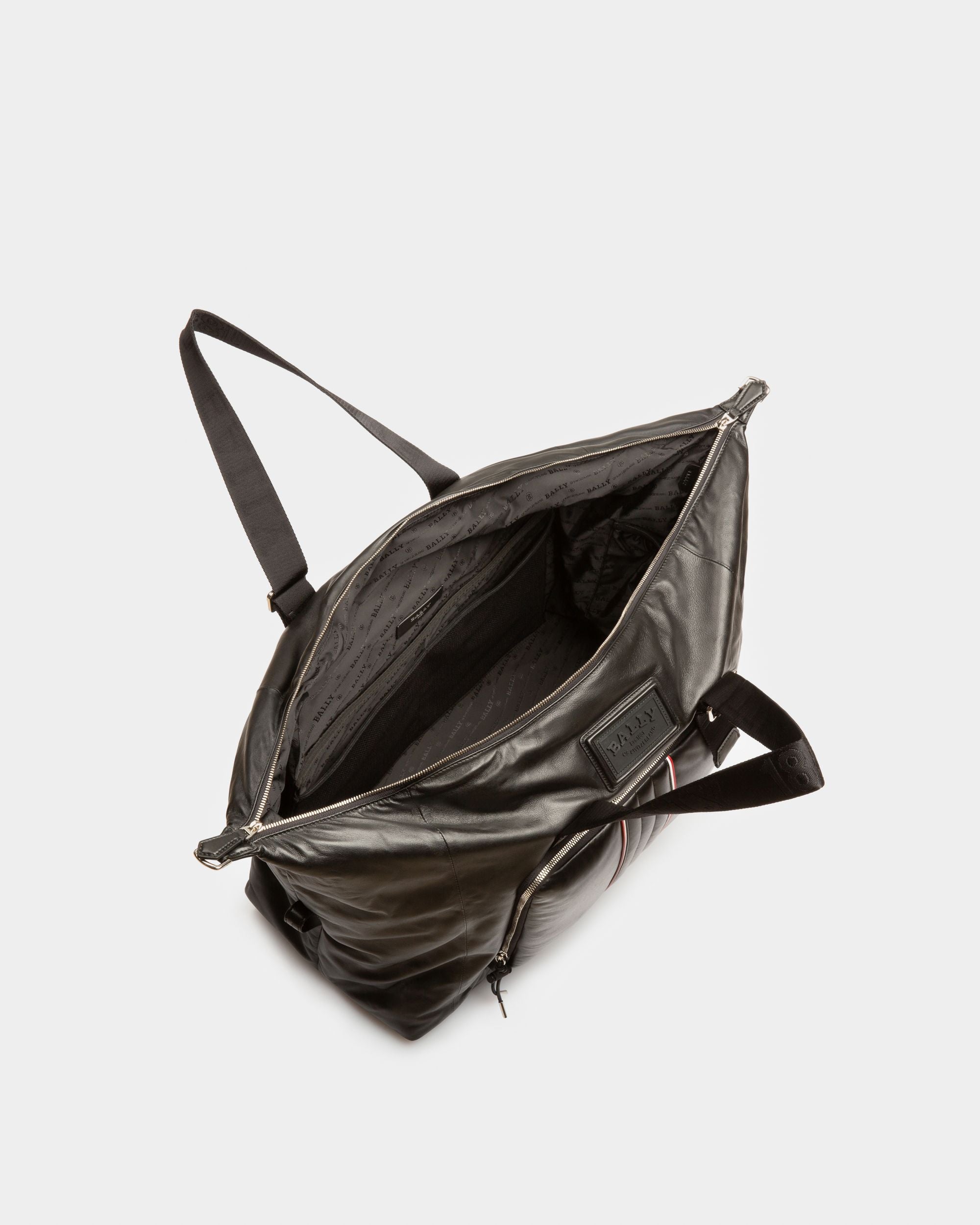 Arohn Bolsa De Fin De Semana En Cuero De Color Negro - Hombre - Bally - 04