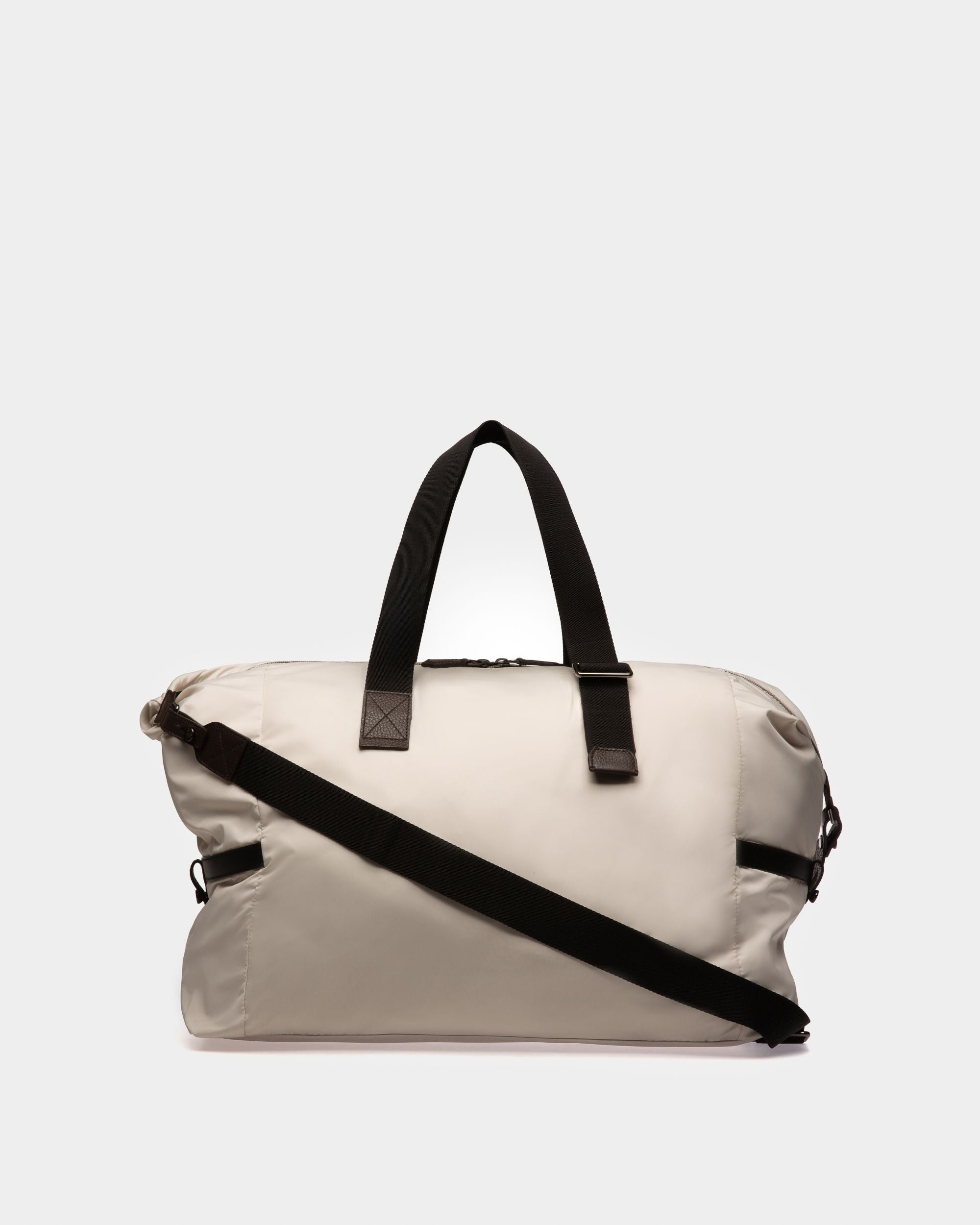 Balten Bolsa De Fin De Semana De Nailon Reciclado En Color Blanco Polvo - Hombre - Bally - 03