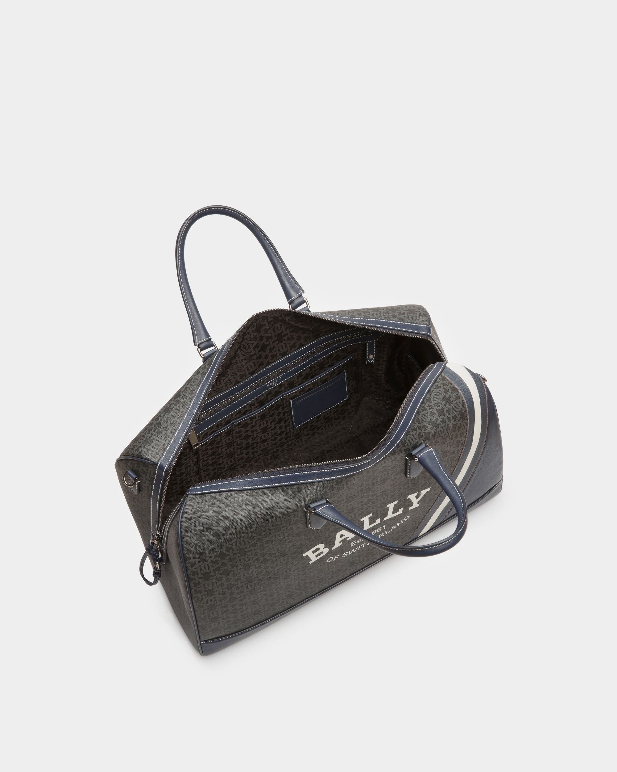 Caien Tpu Weekender Bag In Grey - Men's - Bally - 04