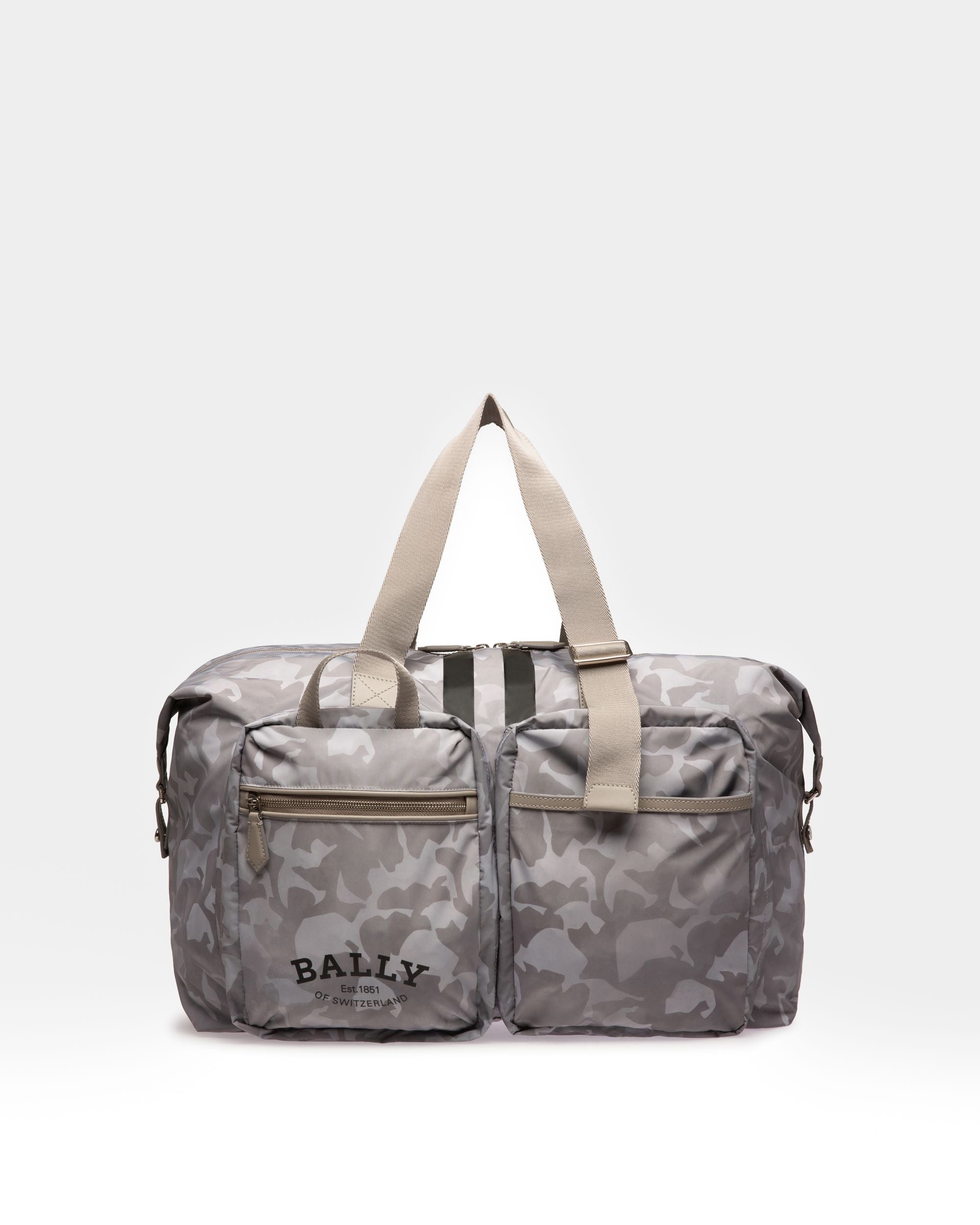 Fesder Bolso De Viaje De Nailon Color Piedra - Hombre - Bally - 01