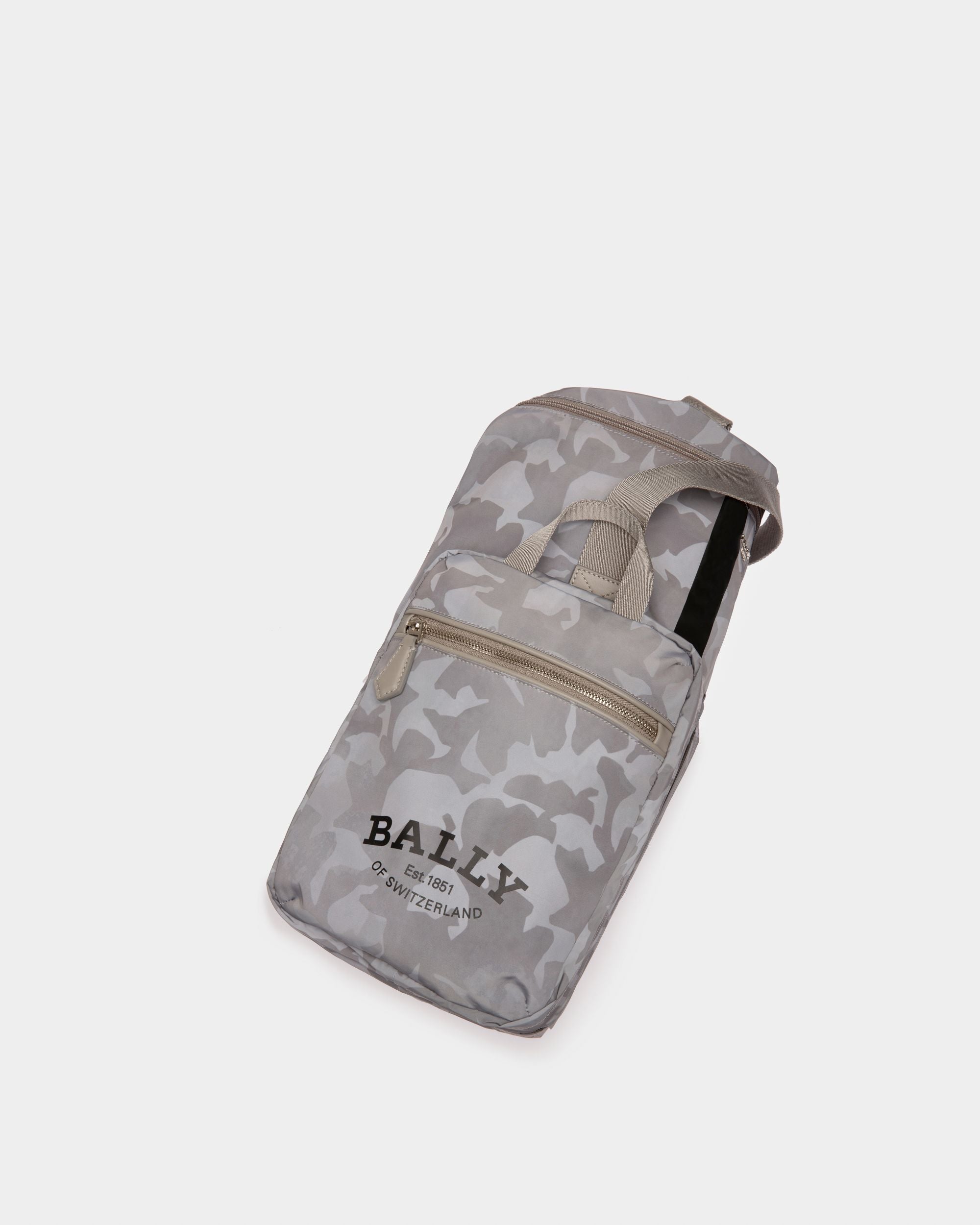 Fesder Bolso De Viaje De Nailon Color Piedra - Hombre - Bally - 06