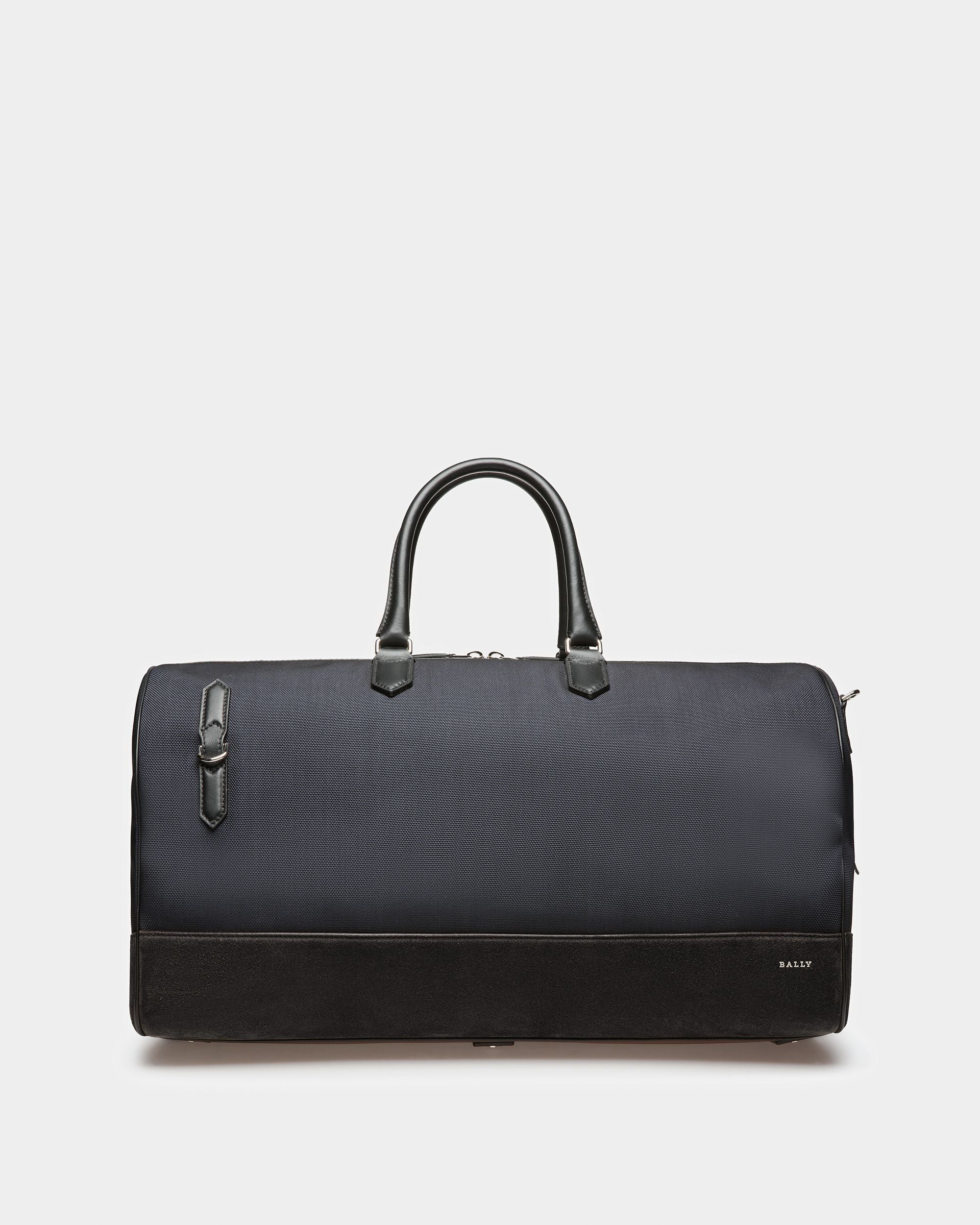 Caius Bolso De Viaje De Piel Y Nailon Color Medianoche - Hombre - Bally - 01