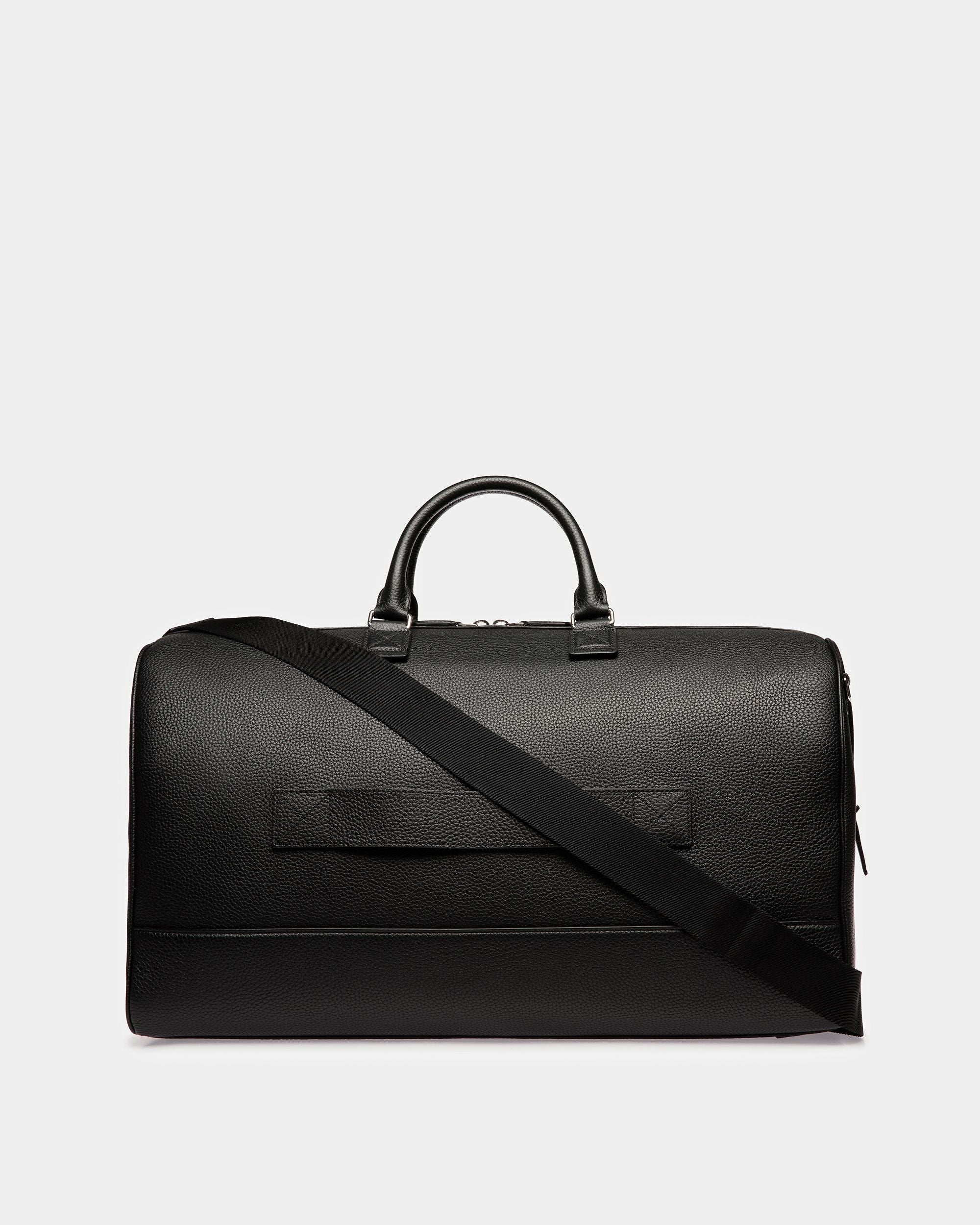 Haius Bolso De Viaje De Piel En Negro Y Paladio - Hombre - Bally - 02