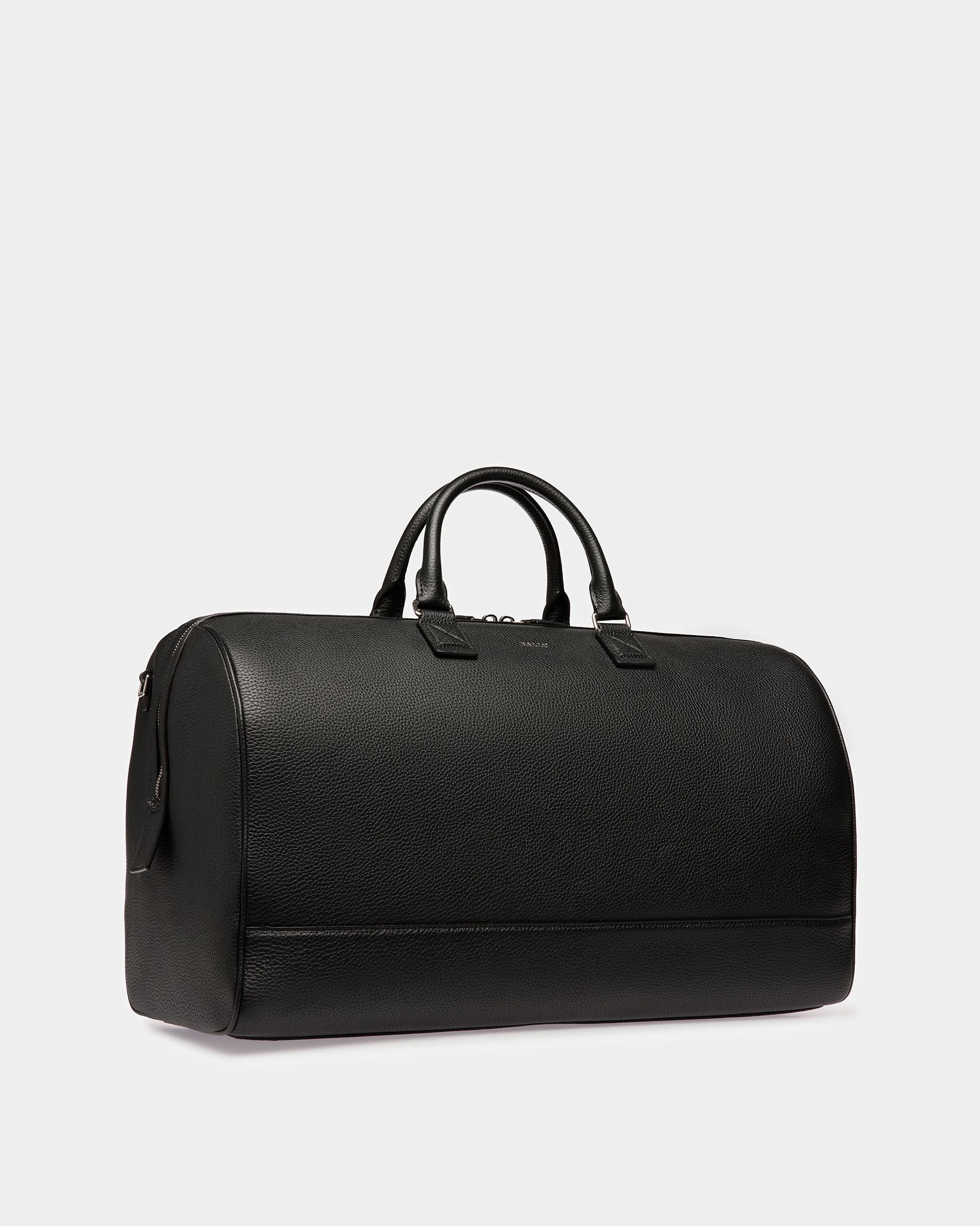Haius Bolso De Viaje De Piel En Negro Y Paladio - Hombre - Bally - 05