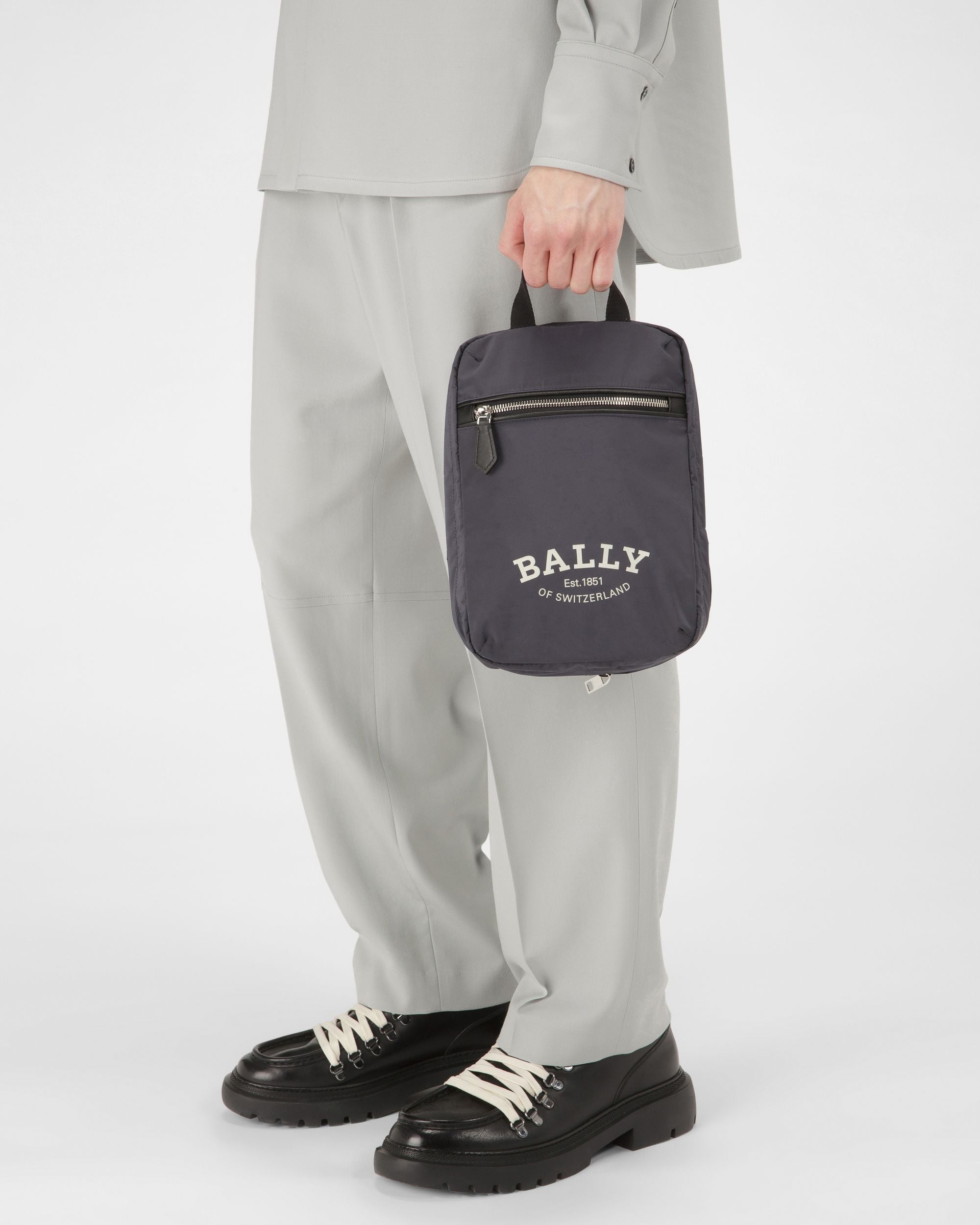 Fesder Bolso De Viaje En Nailon De Color Azul Marino - Hombre - Bally - 02