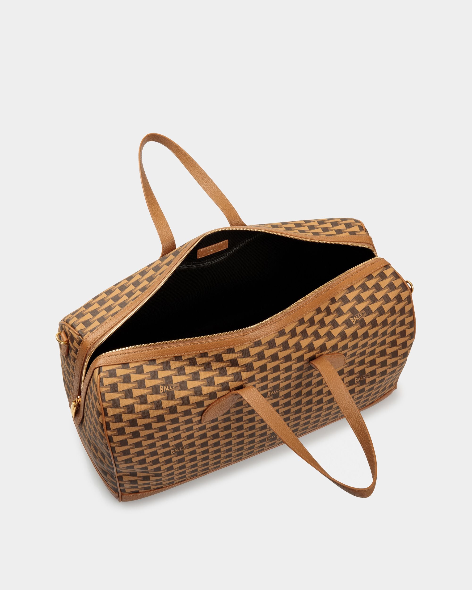 Bolso De Viaje Pennant De TPU Y Piel Color Desierto - Hombre - Bally - 04