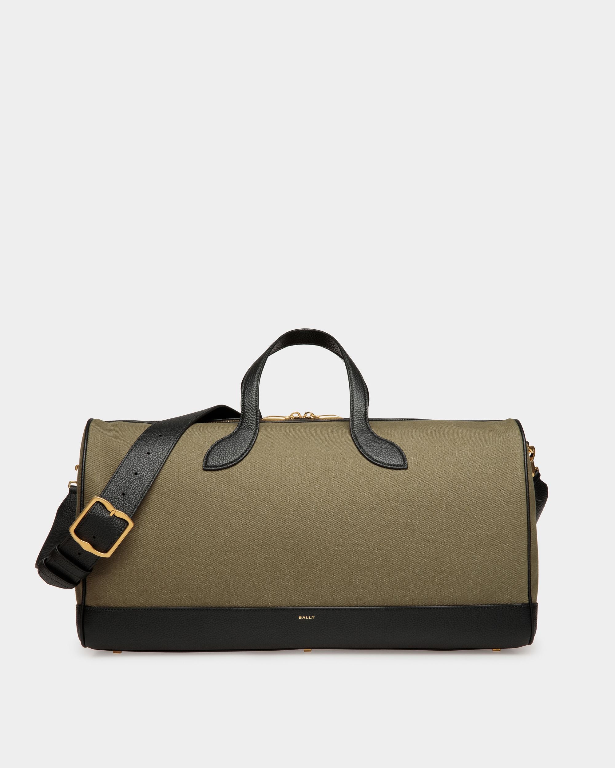 Bar Weekender in Canvas And Leather - Men's - Bally - 01