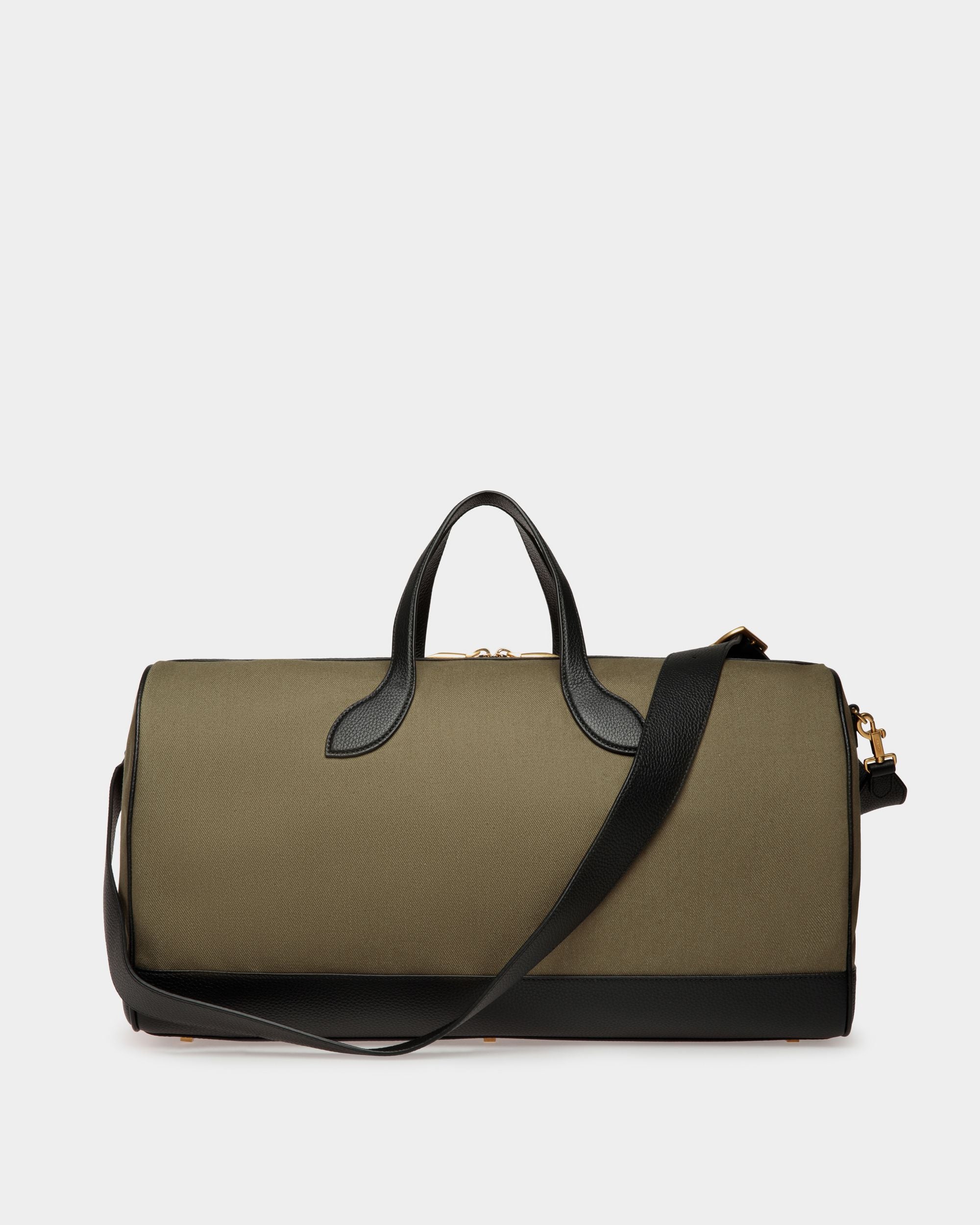 Bar Weekender in Canvas And Leather - Men's - Bally - 02
