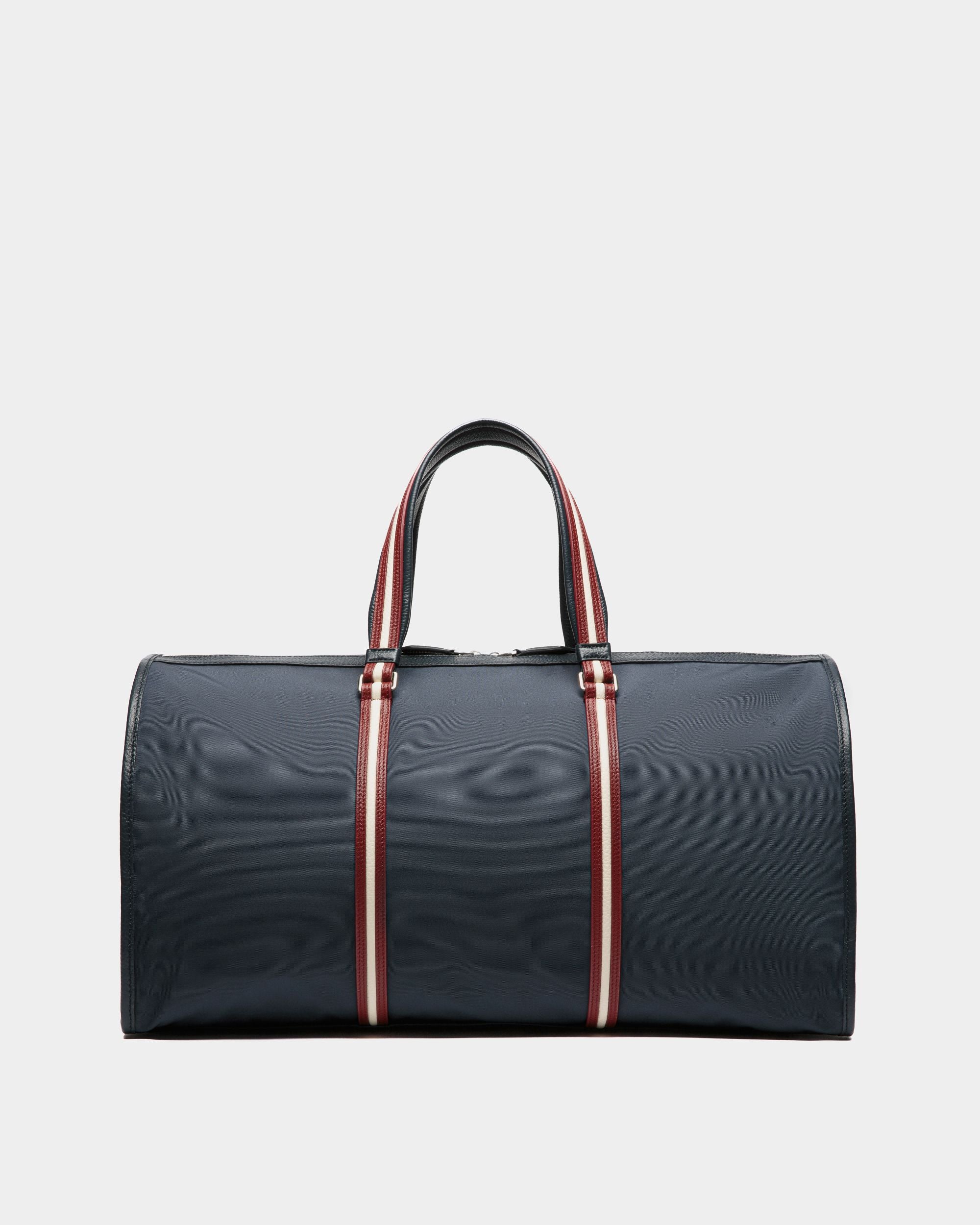 Code Travel Bag In Blue Nylon - Men's - Bally - 02
