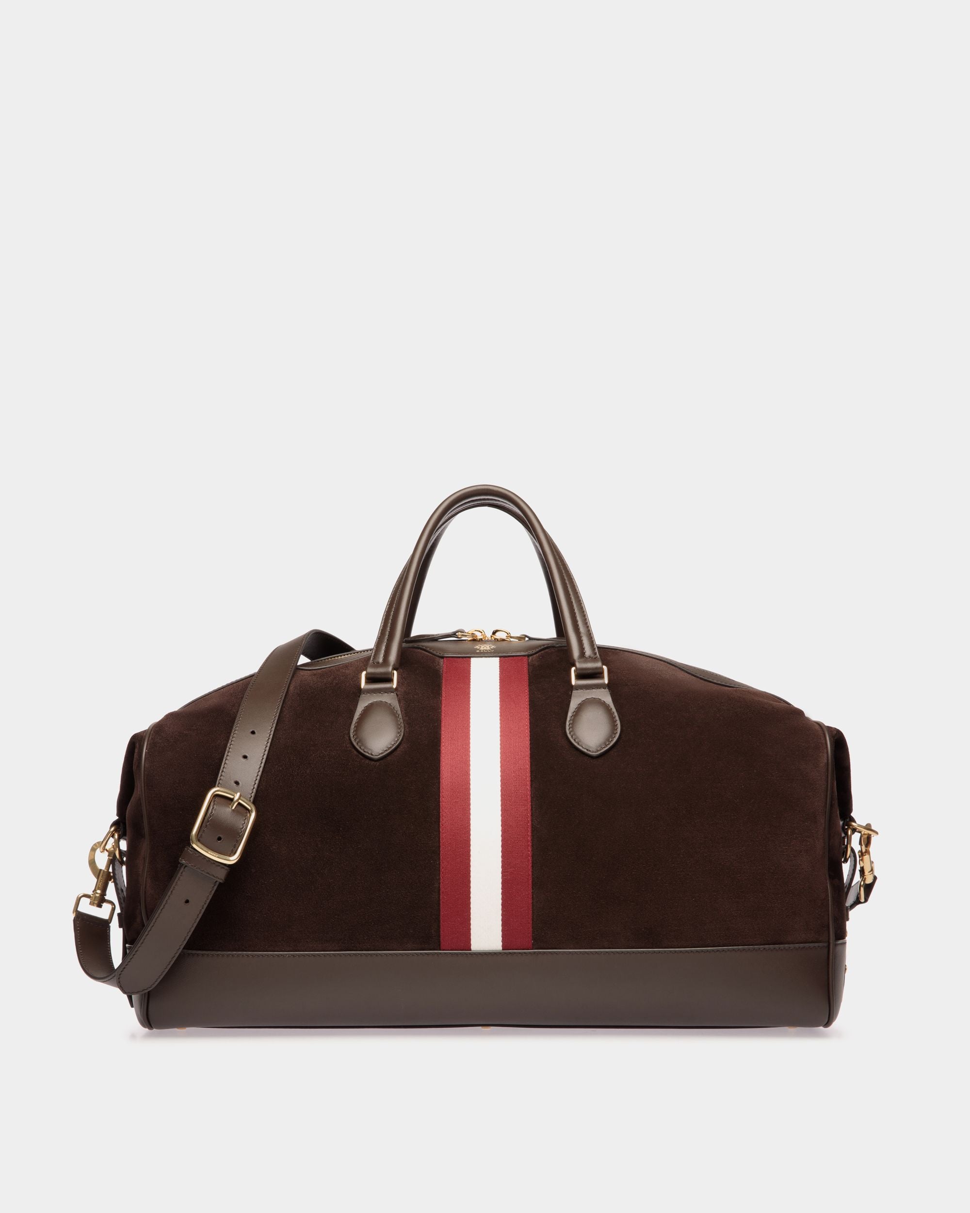 Beckett Weekender in Ebano Suede And Leather - Men's - Bally - 01