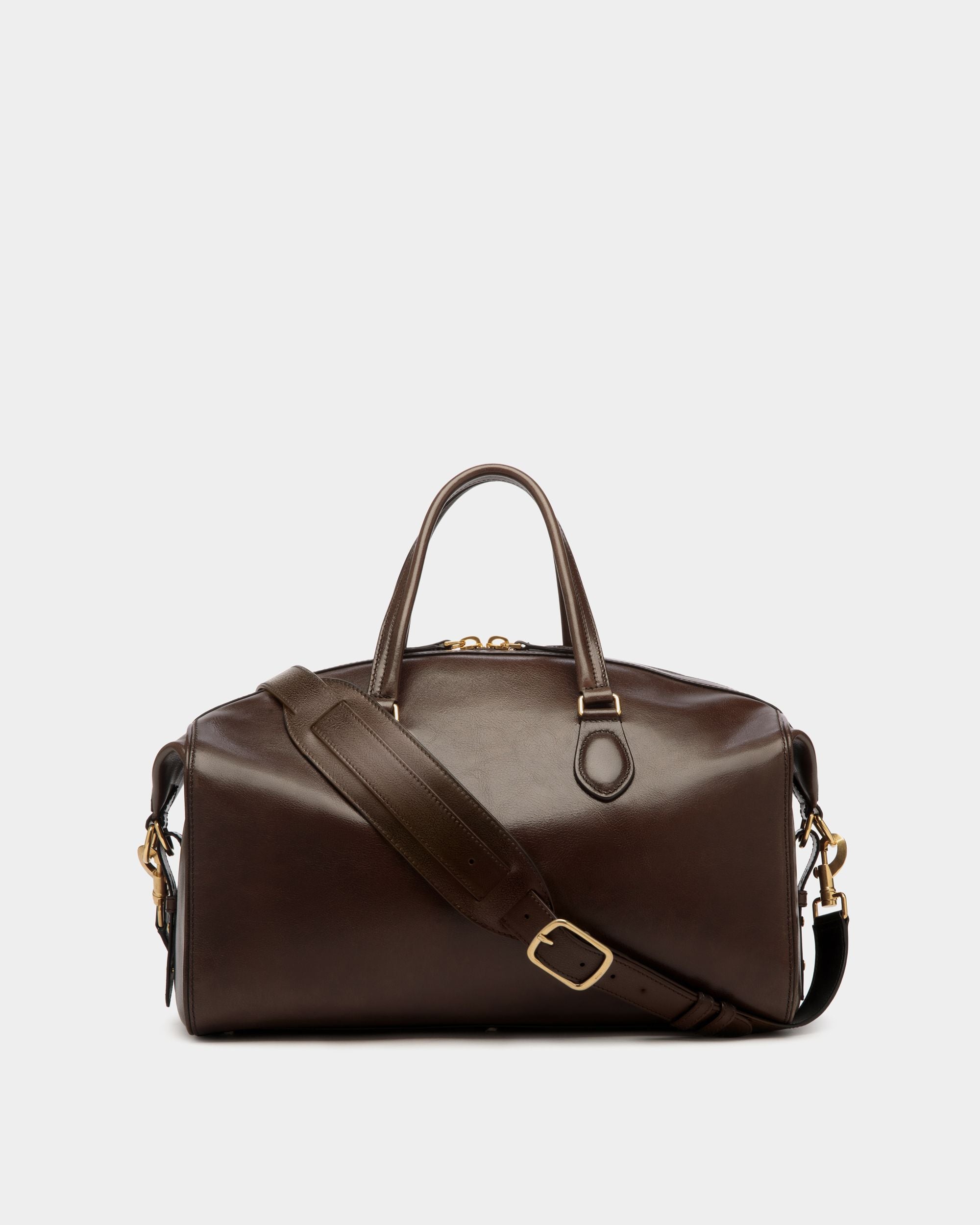 Bolso De Fin De Semana Beckett De Piel Ébano - Hombre - Bally - 03