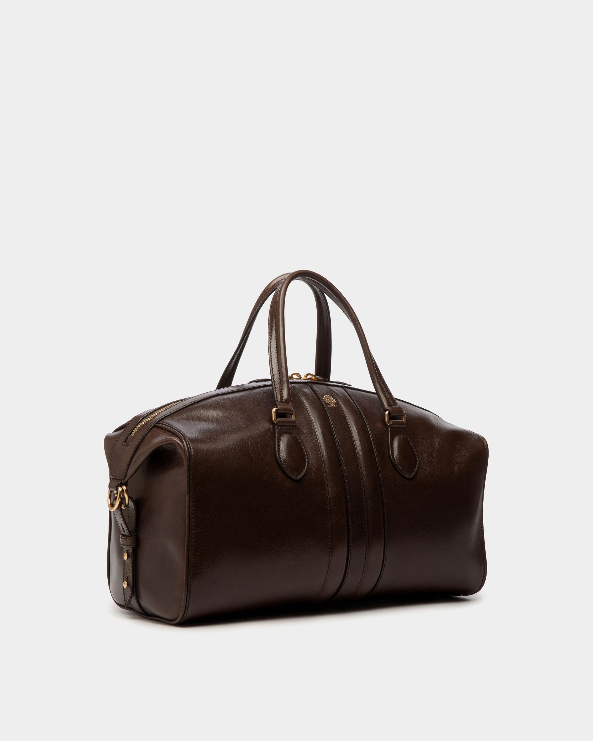 Bolso De Fin De Semana Beckett De Piel Ébano - Hombre - Bally - 04