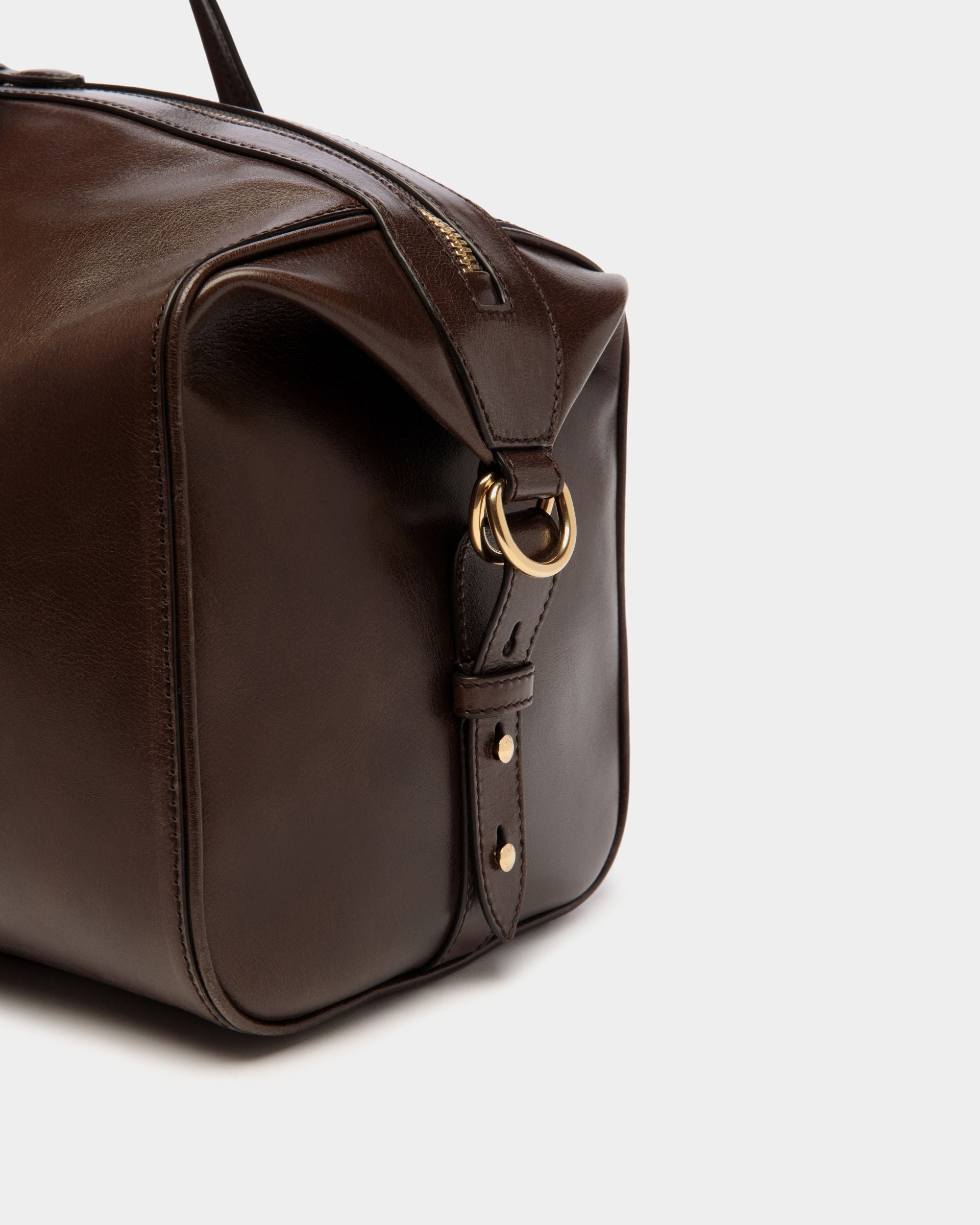 Bolso De Fin De Semana Beckett De Piel Ébano - Hombre - Bally - 05