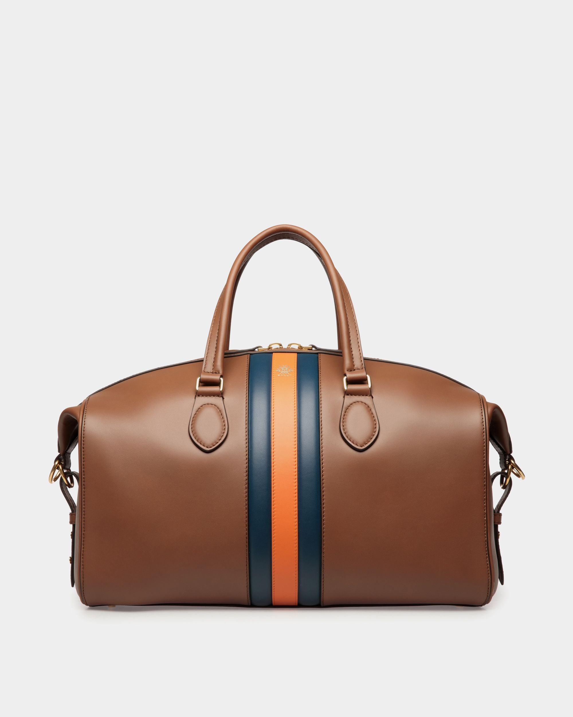 Bolso De Fin De Semana Beckett De Piel Marrón - Hombre - Bally - 01
