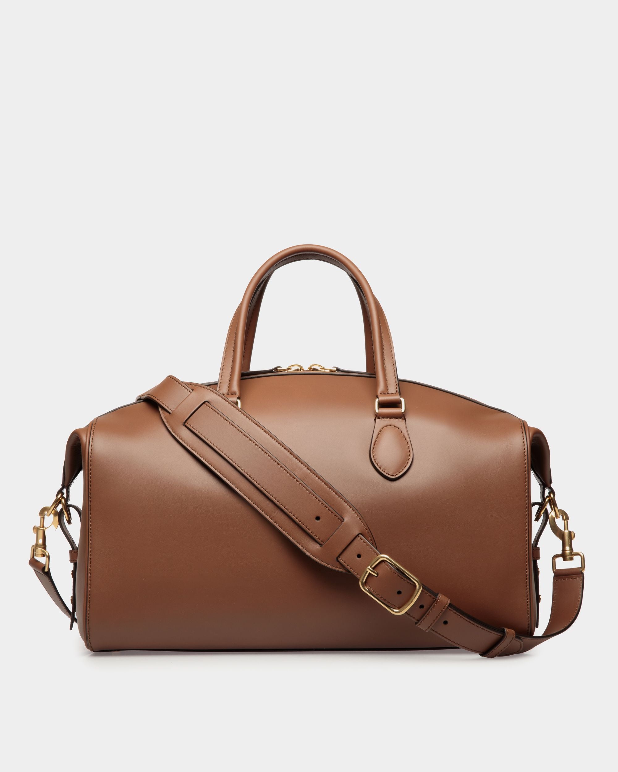 Bolso De Fin De Semana Beckett De Piel Marrón - Hombre - Bally - 03